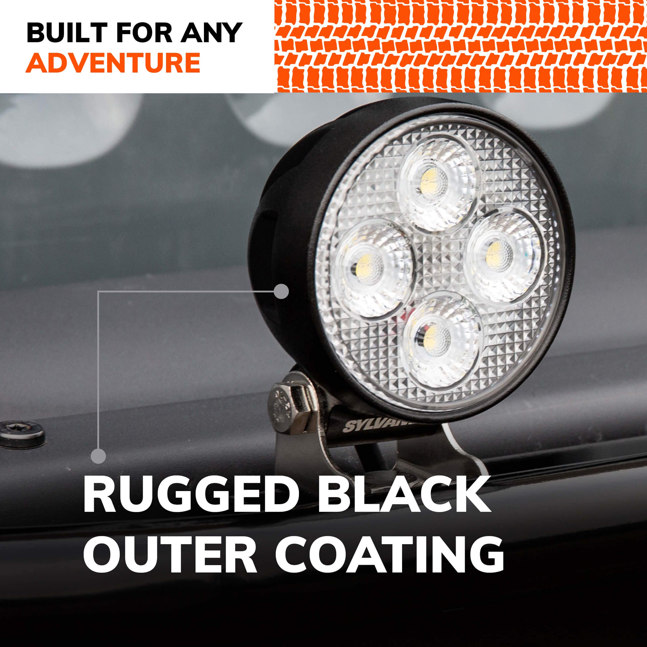 Sylvania - Led 3 Inch Round Led Light Pod - Lifetime Limited Warranty - Spot Light 3200 Raw Lumens, Off Road Driving Work Light,