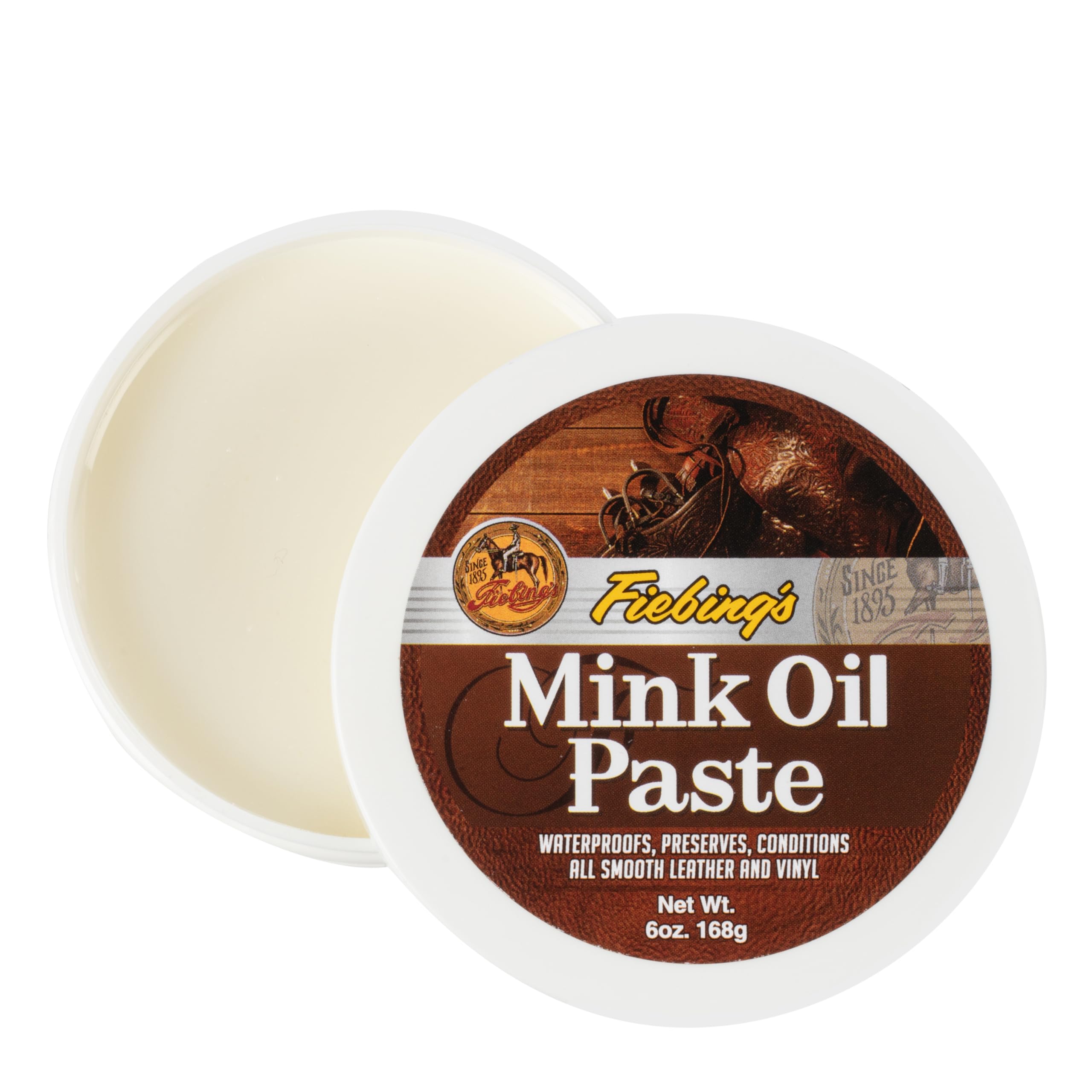 Fiebing'S Mink Oil For Leather Boots (6 Oz) - Leather Cleaner & Conditioner - Waterproof, Preserve, Soften All Smooth Leathercra