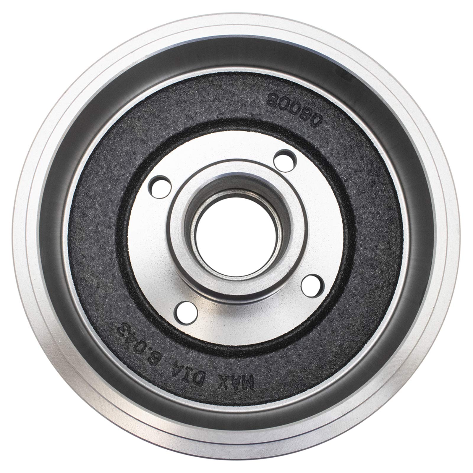 TRQ Rear Brake Drum & Shoe Kit Compatible with 00-08 Ford Focus