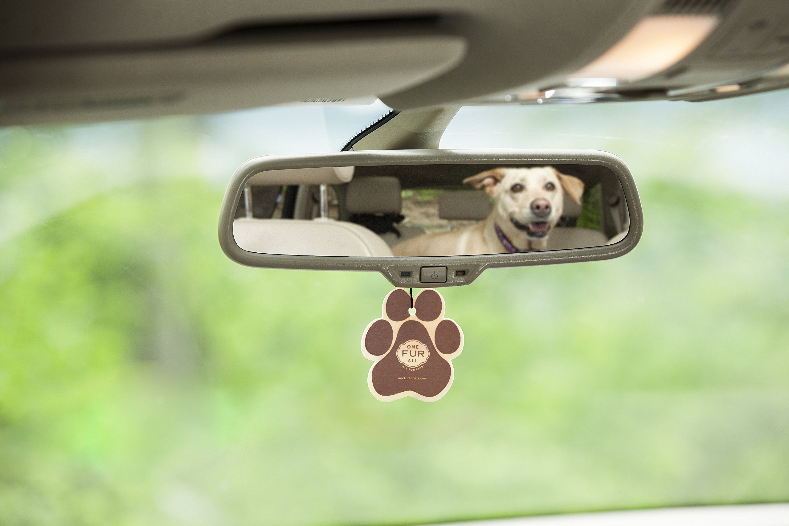 One Fur All Pet House & Car Air Freshener - Vanilla Sandalwood Pack Of 4 - Non-Toxic & Pet-Friendly Odor Eliminator For Small Sp