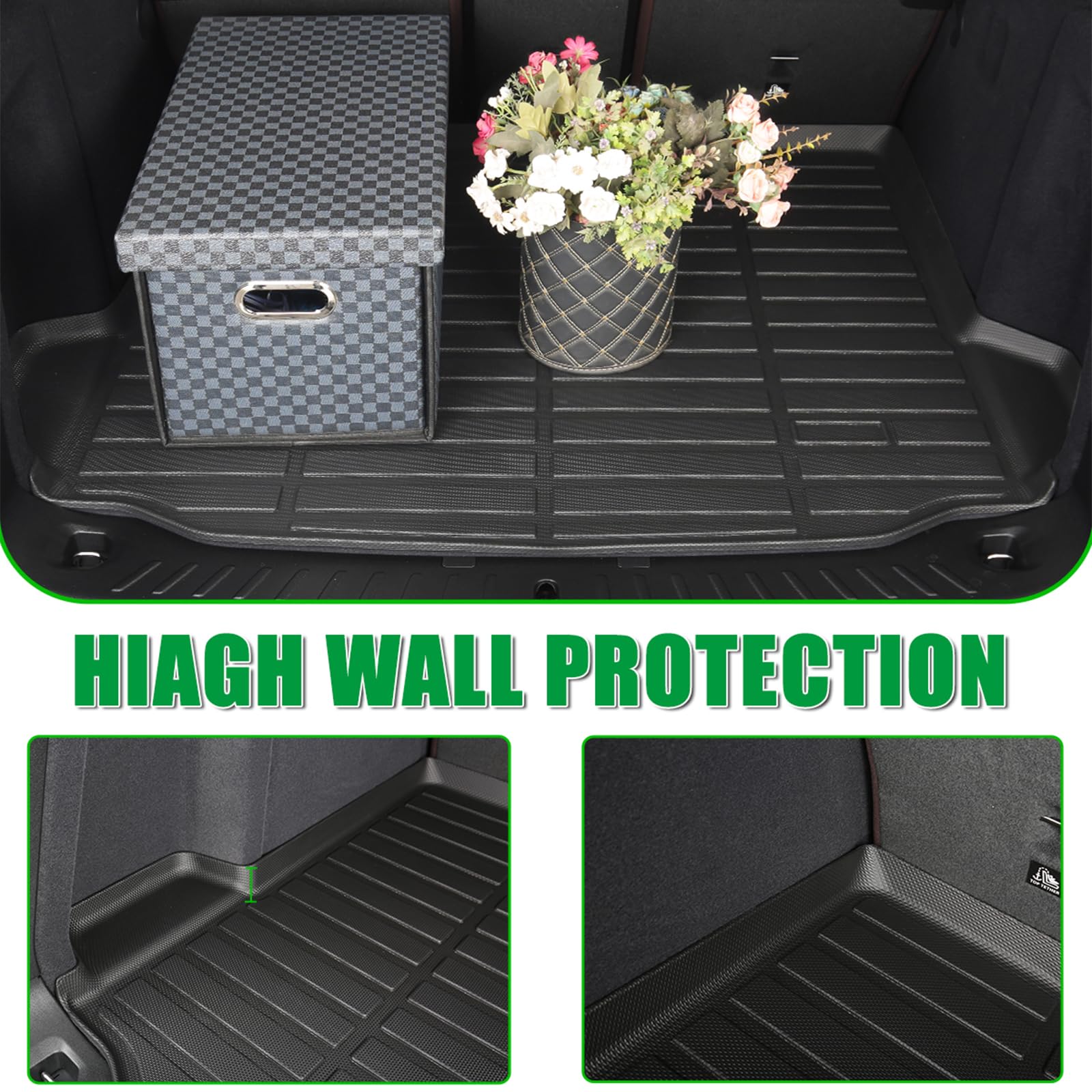 Norand-for Hyundai Tucson Hybrid Floor Mats 2022 2023 2024 2025 All Weather Cargo Liner Car Accessories