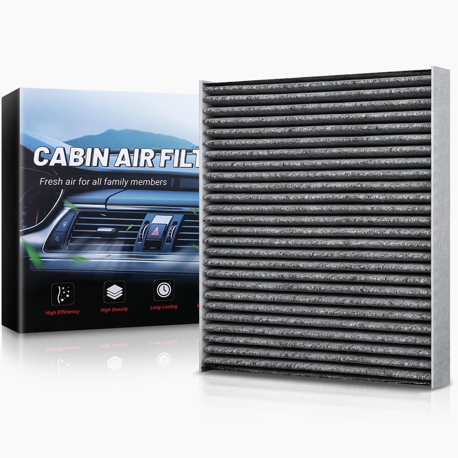 Auto Dynasty Cabin Air Filter Compatible with 2002-2024 Chrysler Town & Country Dodge Grand Caravan Infiniti F/G/M/Q-Series Fron