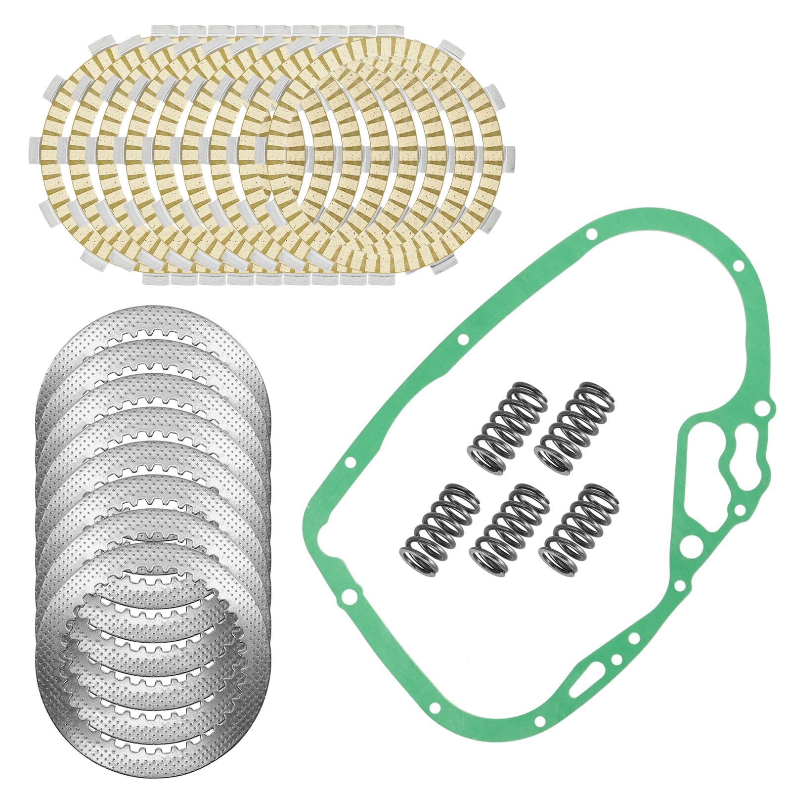 Caltric Clutch Friction Steel Plates Gasket Kit Compatible with Suzuki Intruder VL1500 1998-2009 / Boulevard VL1500 C90 2005-200