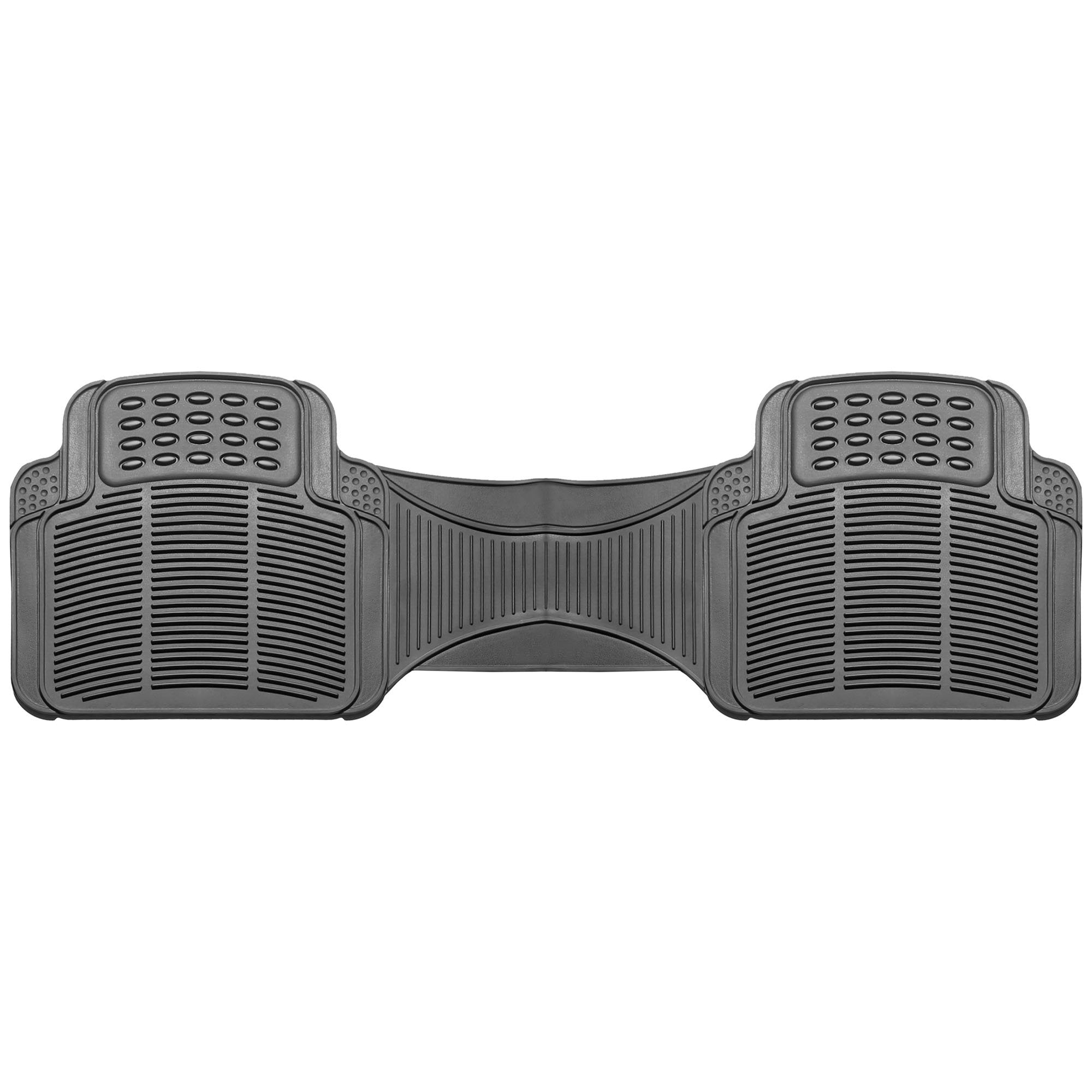 Fh Group Car Floor Mats - Heavy-Duty Rubber Floor Mats For Cars, Universal Fit Rear Set, Trimmable Automotive Floor Mats, Climap