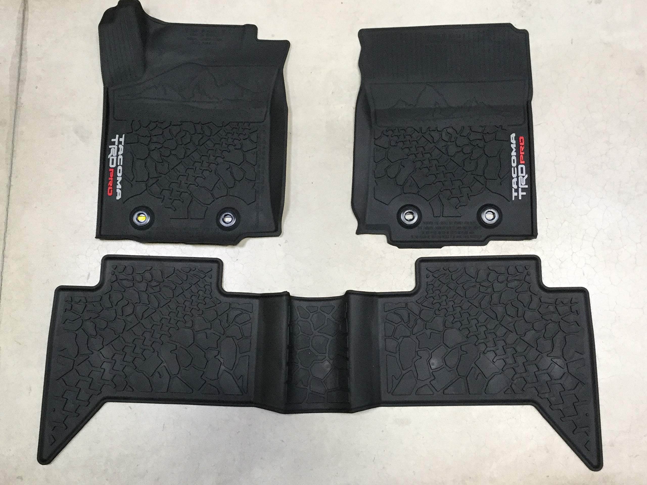 Genuine Toyota Tacoma TRD PRO All Weather Floor Liner/Mats (w/Automatic Trans) PT908-35200-02