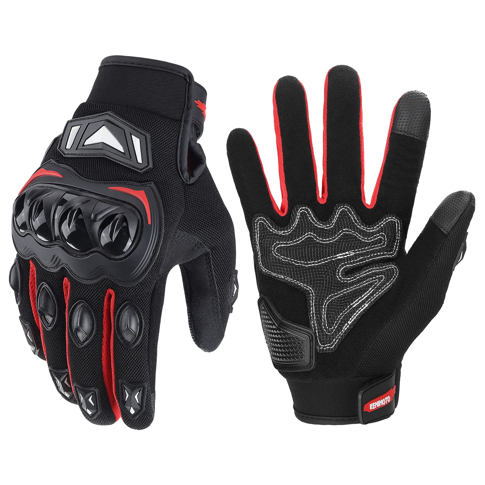 Kemimoto Motorcycle Gloves, Touch Capable Riding Gloves With Hard Knuckle, For Men Outdoor Sports Riding Cycling Motorcross Motorbike Racing Dirt Bike Atv Utv Outdoor Gloves