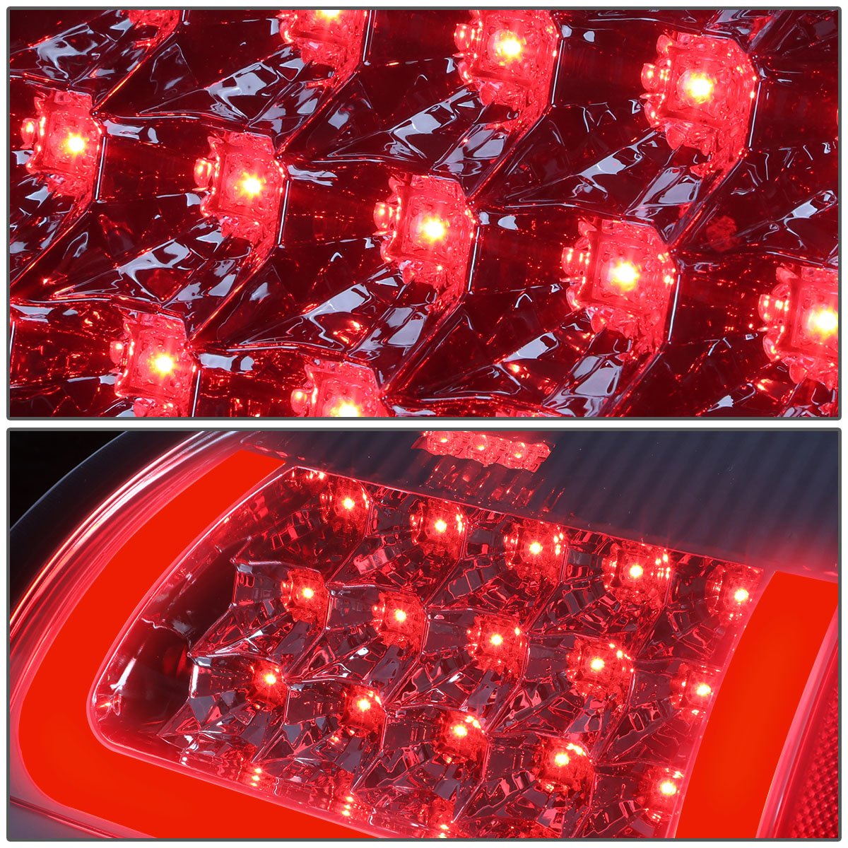 DNA MOTORING TL-DRAM07-LED-RD3D-CH-SM LED 3D Tail Light Assembly Driver & Passenger Side [Compatible with 02-06 Dodge Ram 1500 2