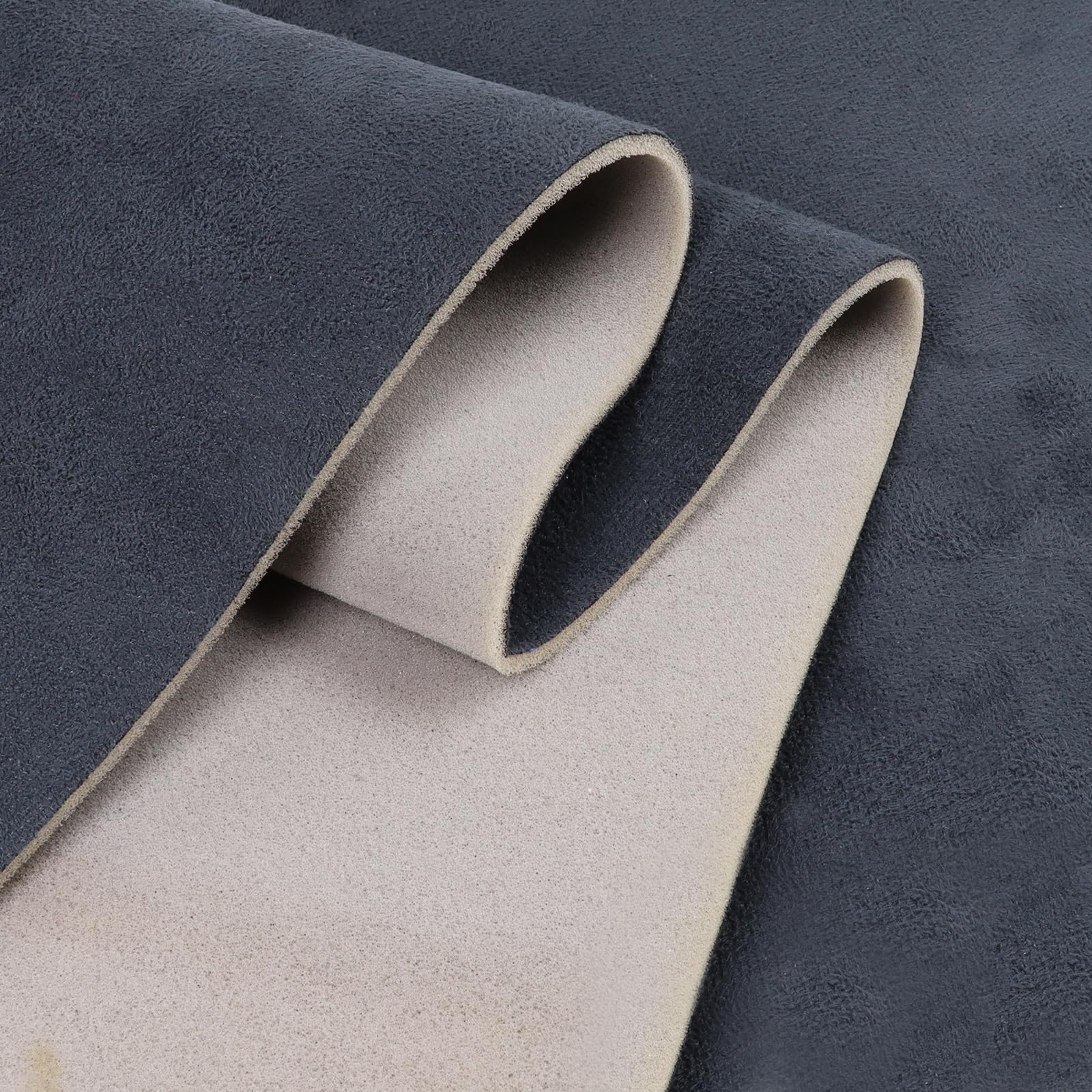 Car Elements Suede Headliner Fabric With Foam Backing 60'' W  54'' L Charcoal Auto Suede Headliner Material Car Roof Upholstery