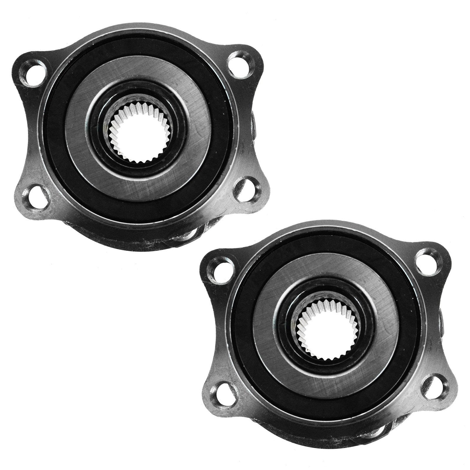 TRQ Rear Wheel Hub & Bearing Pair Set for Subaru Impreza, Legacy, Forester, Outback - Steel, Model BHA53740