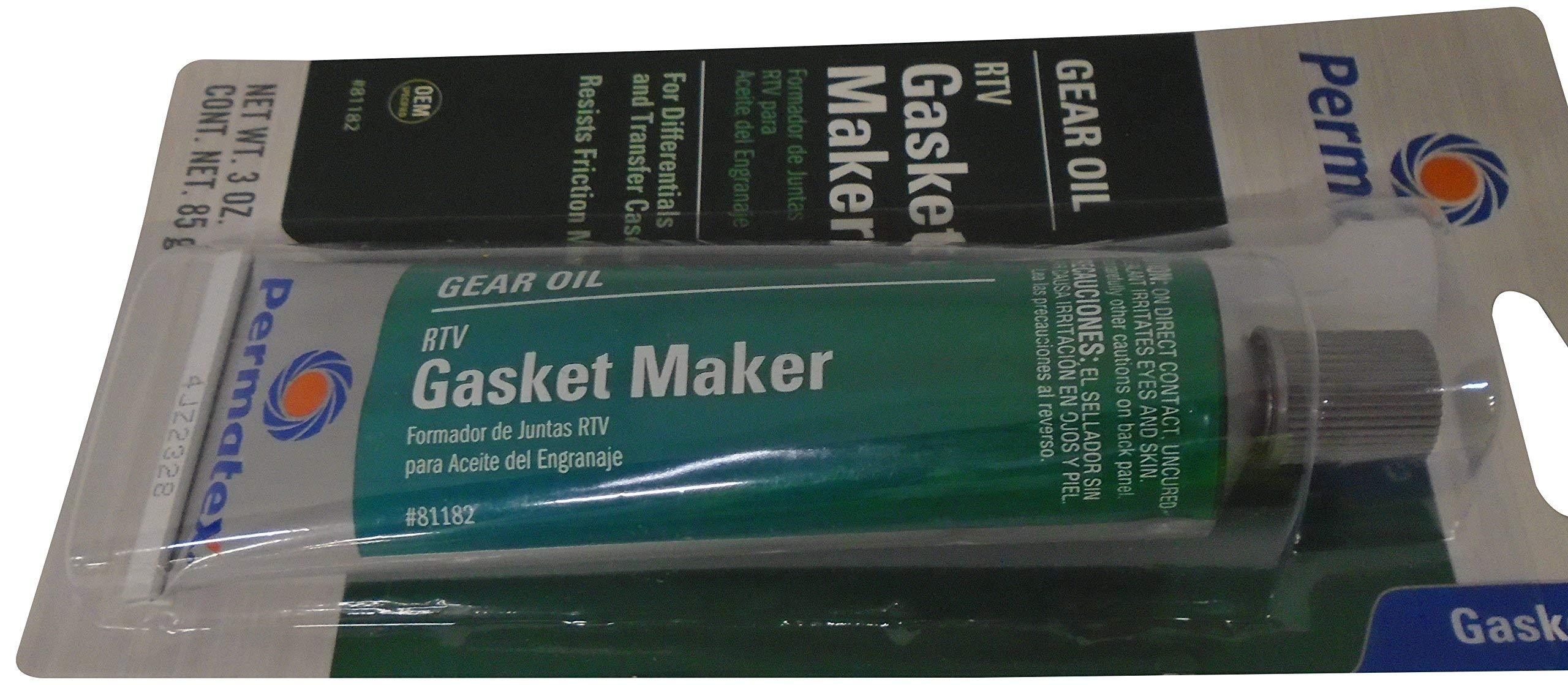 Permatex 81182 Gear Oil Rtv Gasket Maker, 3 Oz (Packaging May Vary)