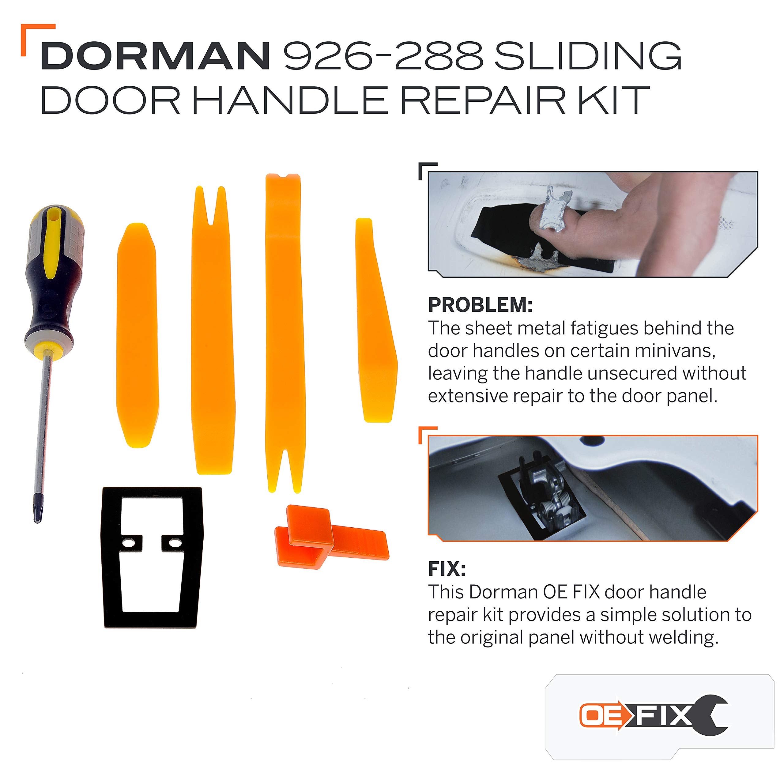 Dorman 926-288 Sliding Door Handle Bracket Compatible With Select Chrysler/Dodge Models (Oe Fix)