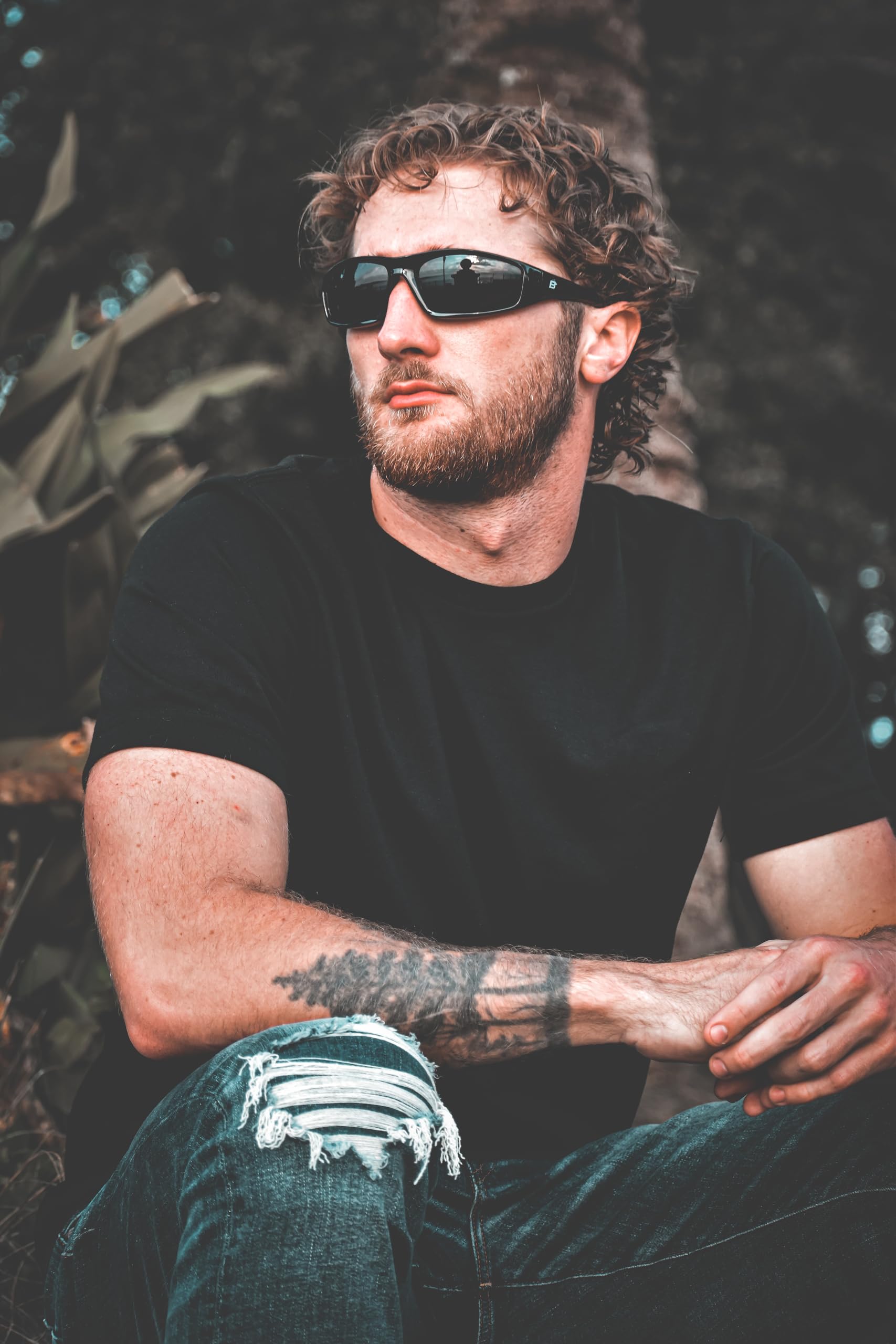 Birdz Eyewear Oriolephoto Oriole Padded Motorcycle Glasses (Black Frame/Clear-Smoke Lens)