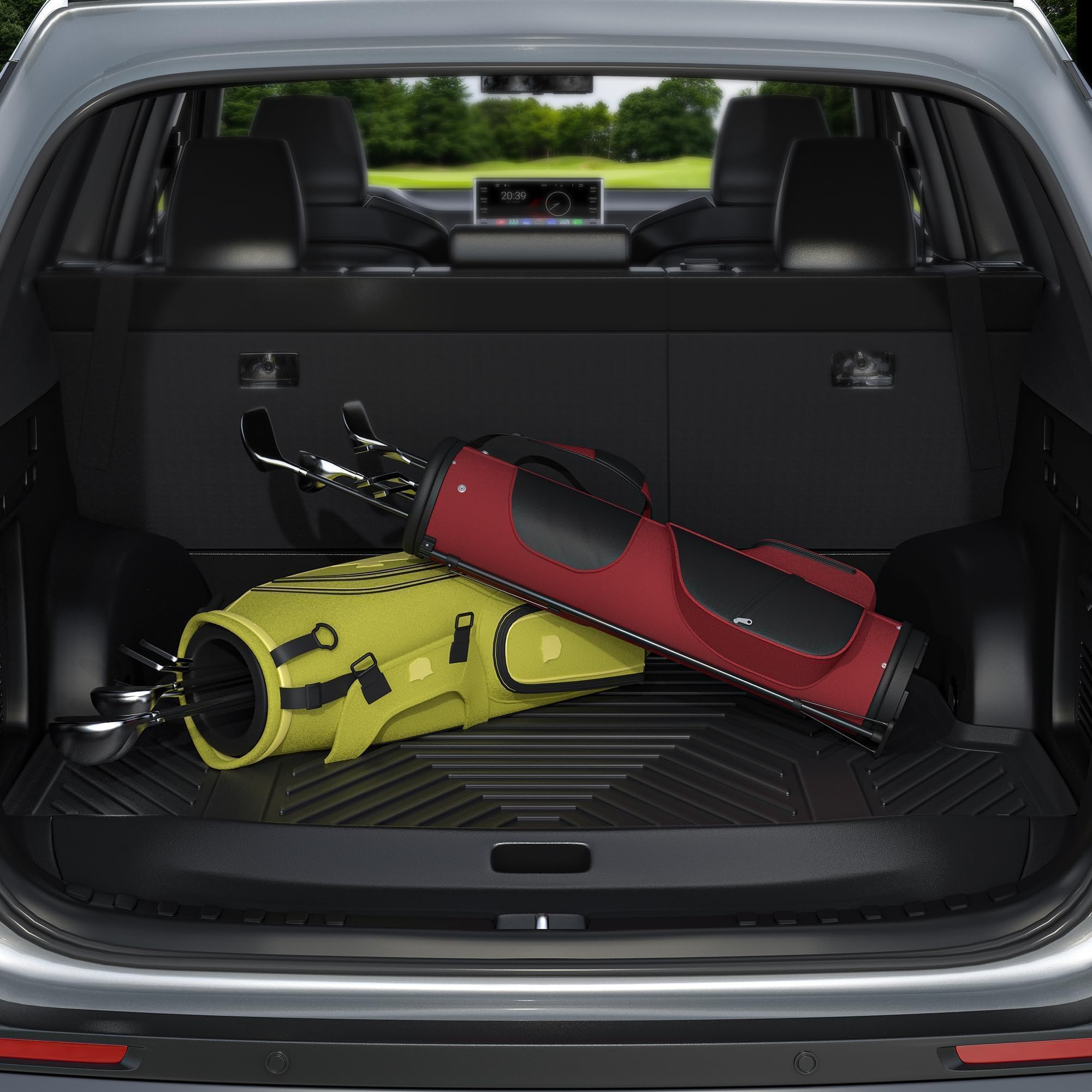 Yitamotor Cargo Mat Fit For 2018 2019 2020 2021 2022 2023 2024 2025 Chevrolet Traverse, Cargo Liner Custom Fit Black Tpe Trunk L