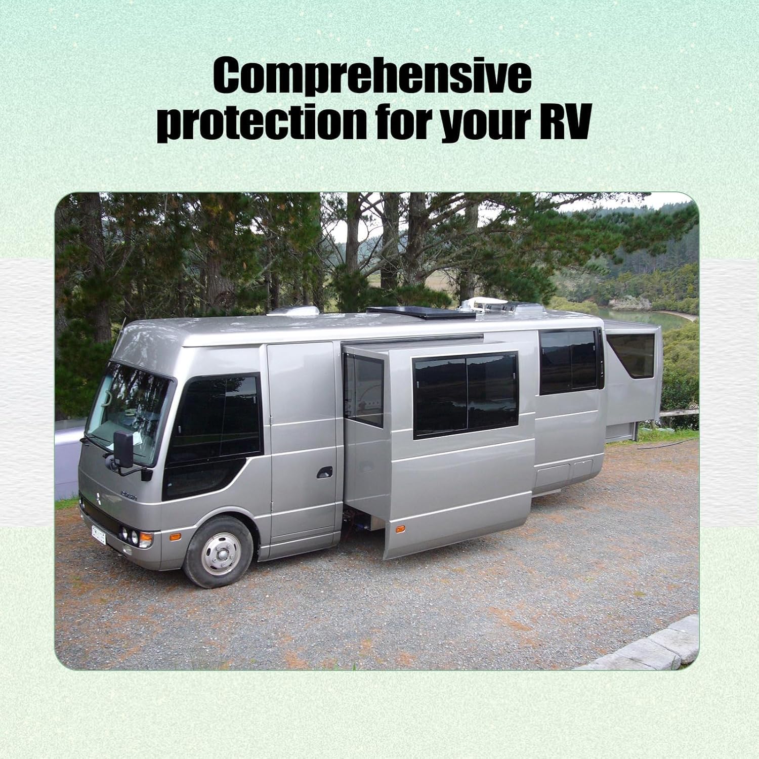 JISKAIAI RV Slide Out Ski Set - Upgraded Floor Saver Corner Edge Protector Tracks