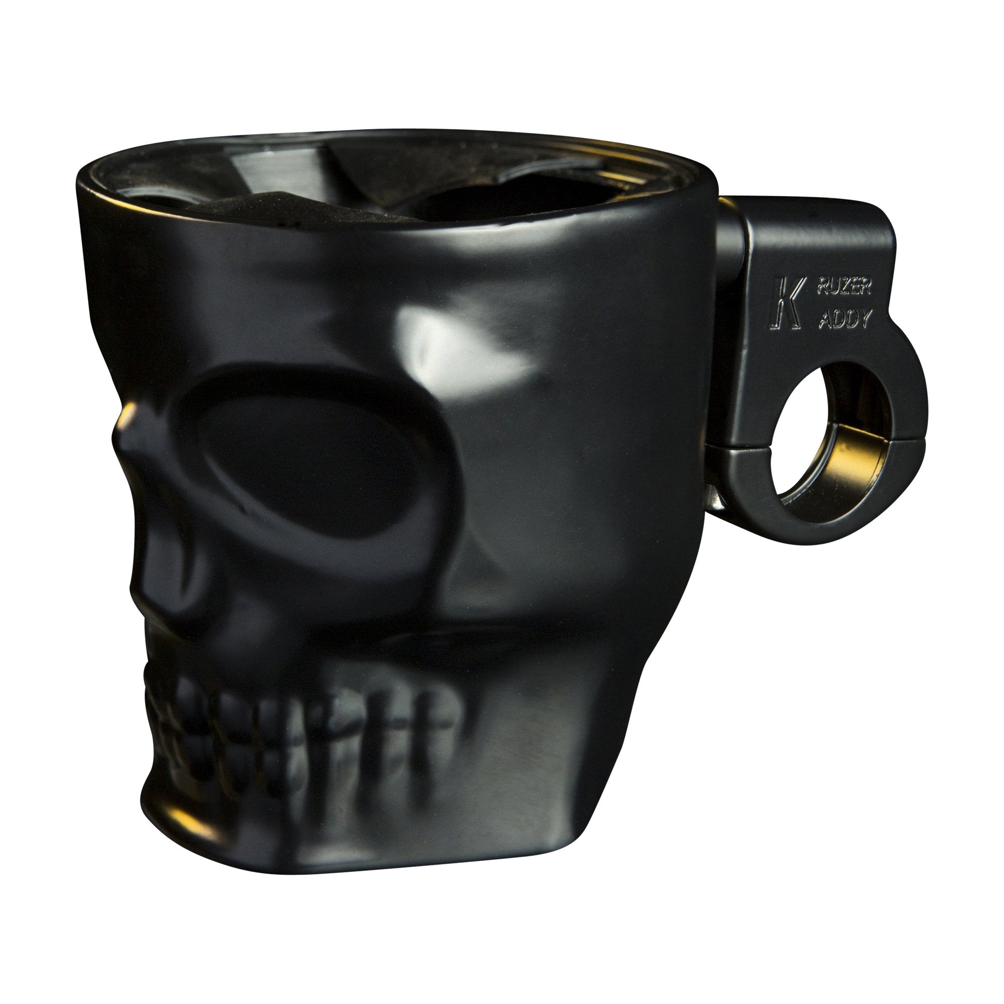 Kruzer Kaddy Barmount 1080 Flat Black Skull - Metal, Durable Design