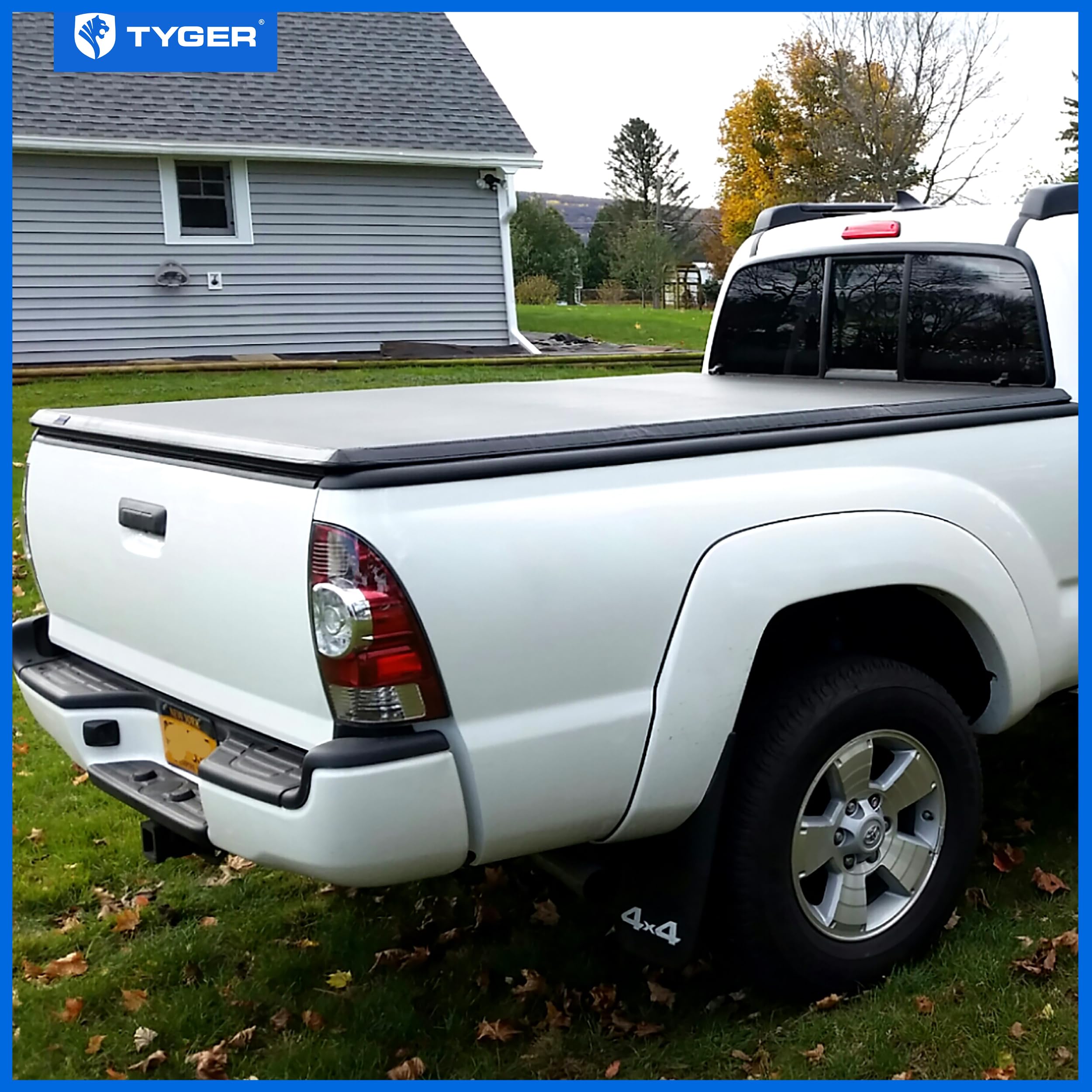 Tyger Auto T3 Soft Tri-Fold Truck Bed Tonneau Cover Compatible With 2005-2015 Toyota Tacoma | Fleetside 6' Bed (73'') | Tg-Bc3T1