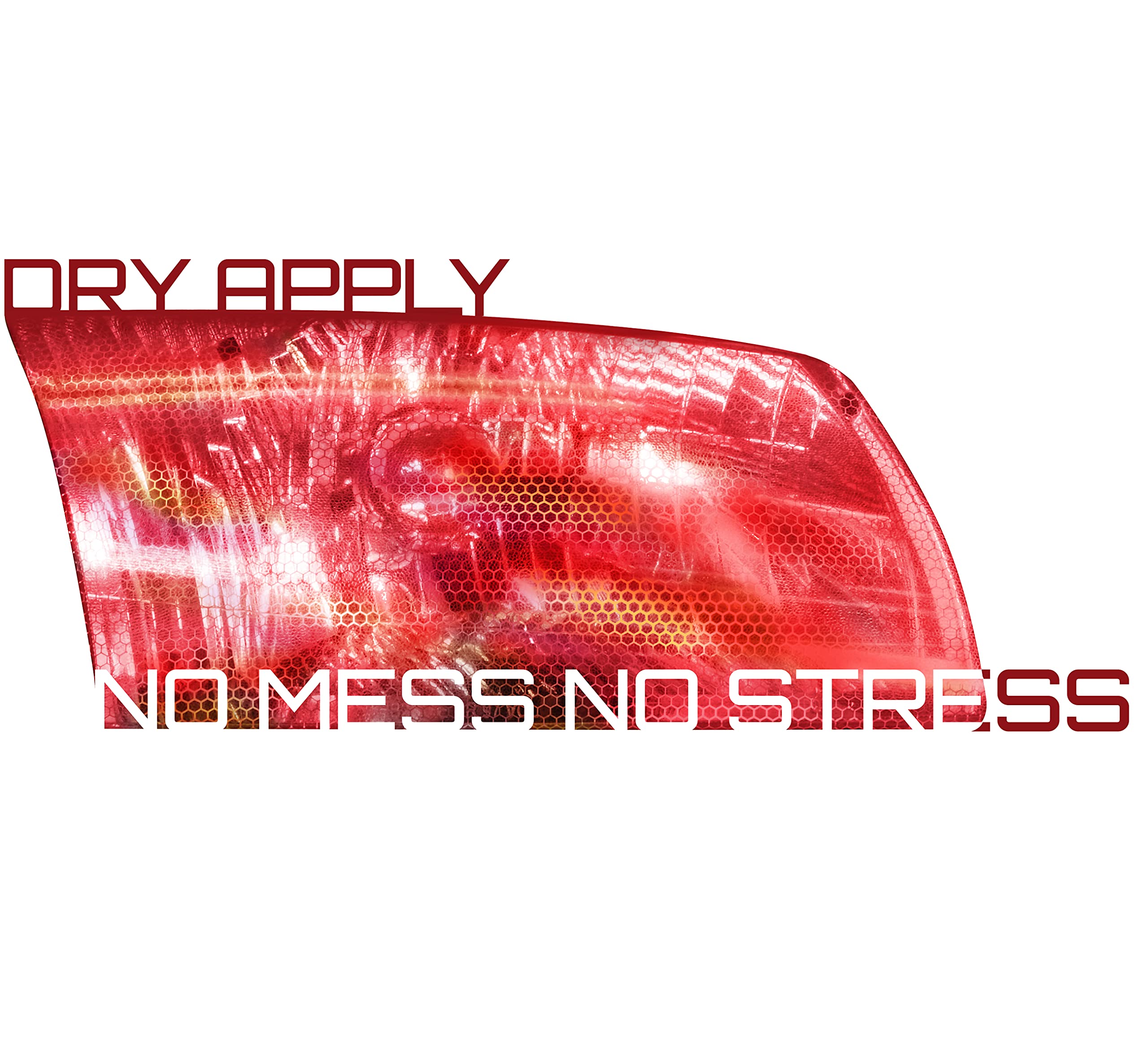 VViViD Bio HEX+ Air-Tint Headlight Vinyl Roll, 15.9" x 60", Micro Red, Durable Vinyl Material