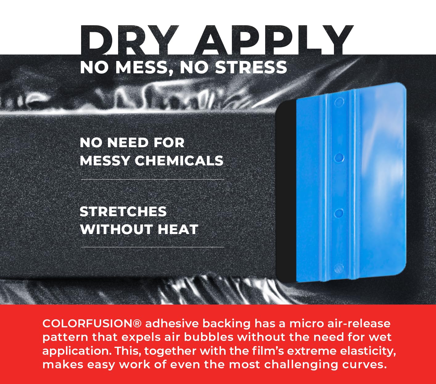 Colorfusion Ppf By Vvivid, Gloss Metallic Shadow Ash Grey Dry Apply Ppf Vinyl Car Wrap Roll 6Ft X 5Ft