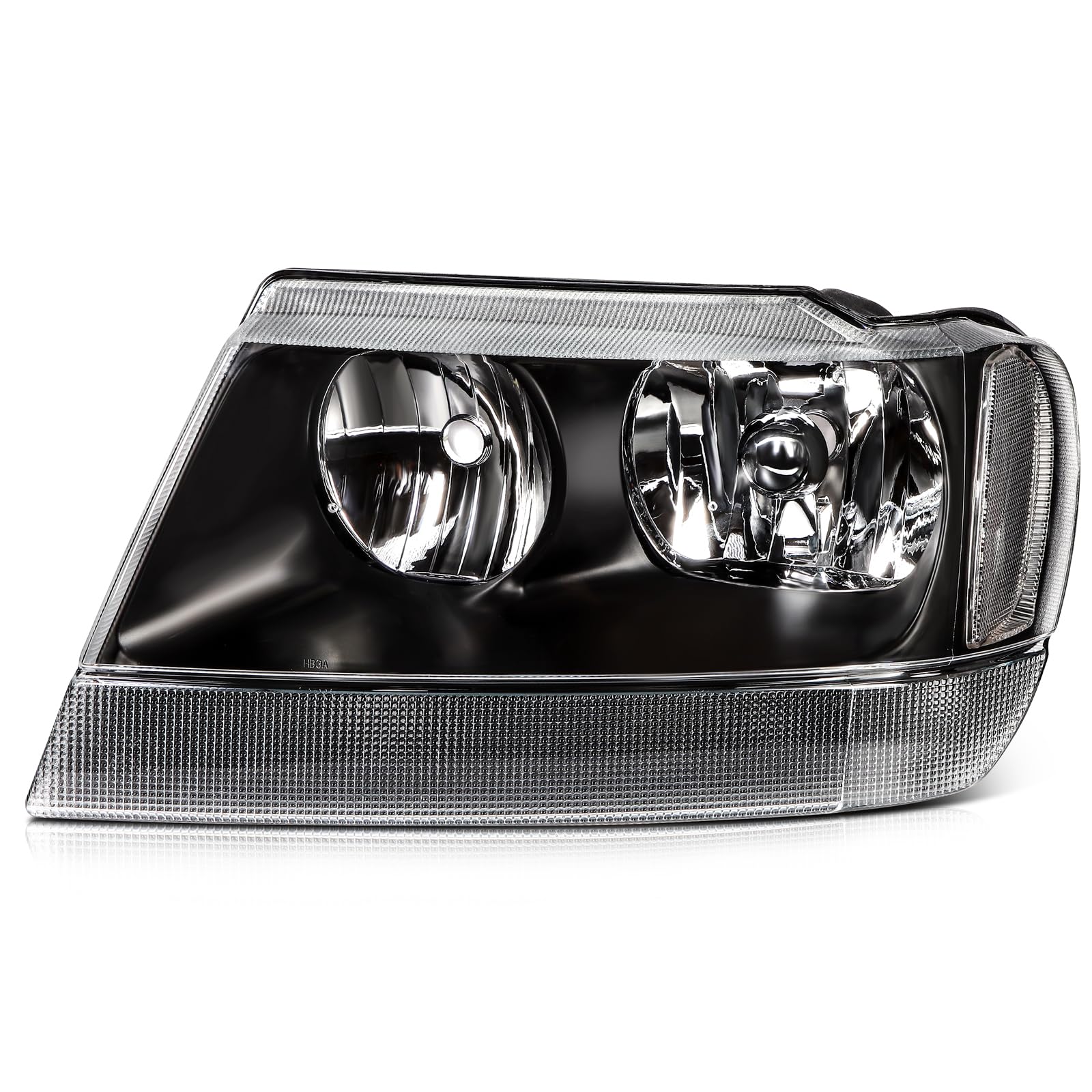 OCPTY headlight Assembly pair of Replacement 1999-2004 for Jeep Grand Cherokee WJ Bulbs Not Included