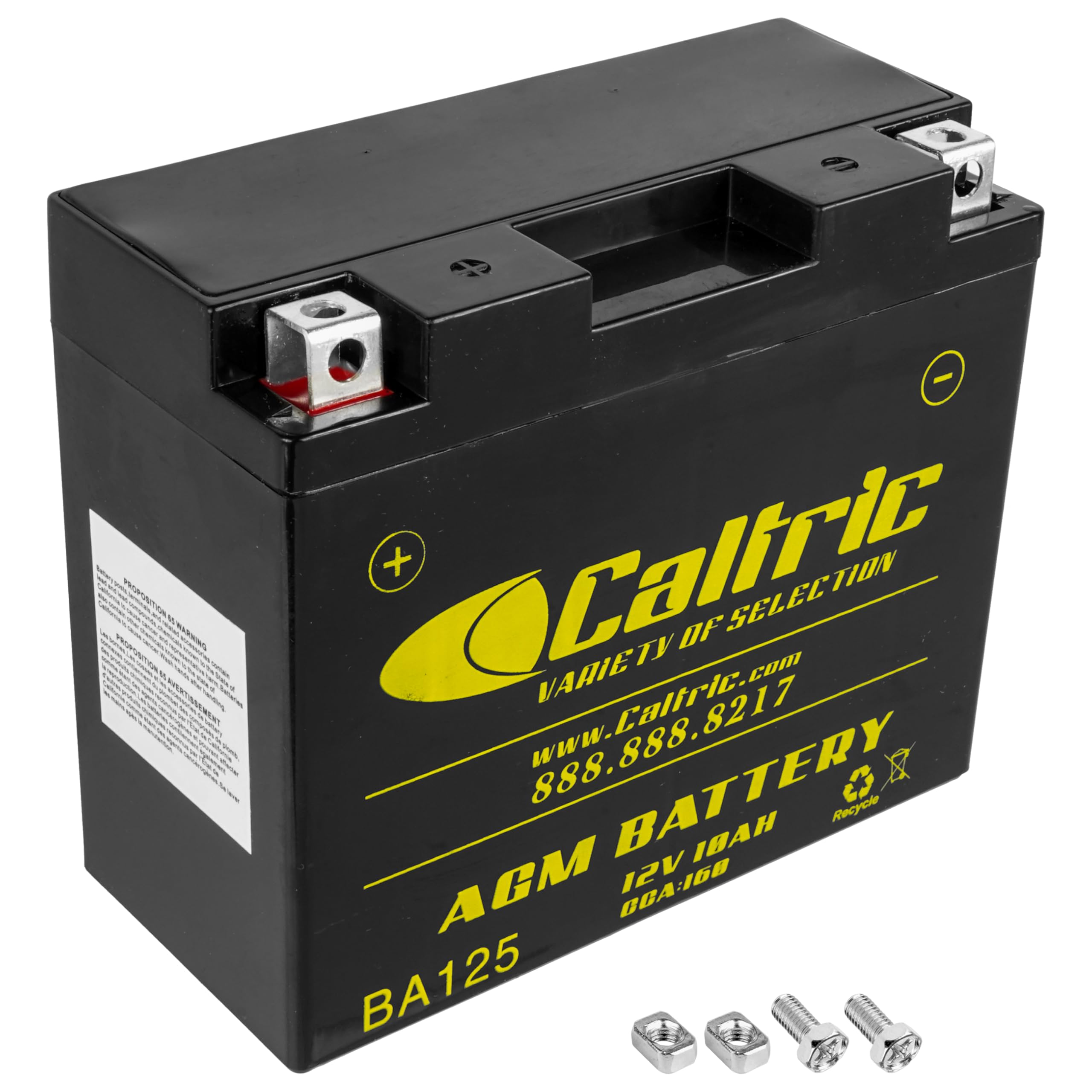 Caltric Agm Battery Compatible with Yamaha Fz6 Fz600S Fz-600S 2004-2009