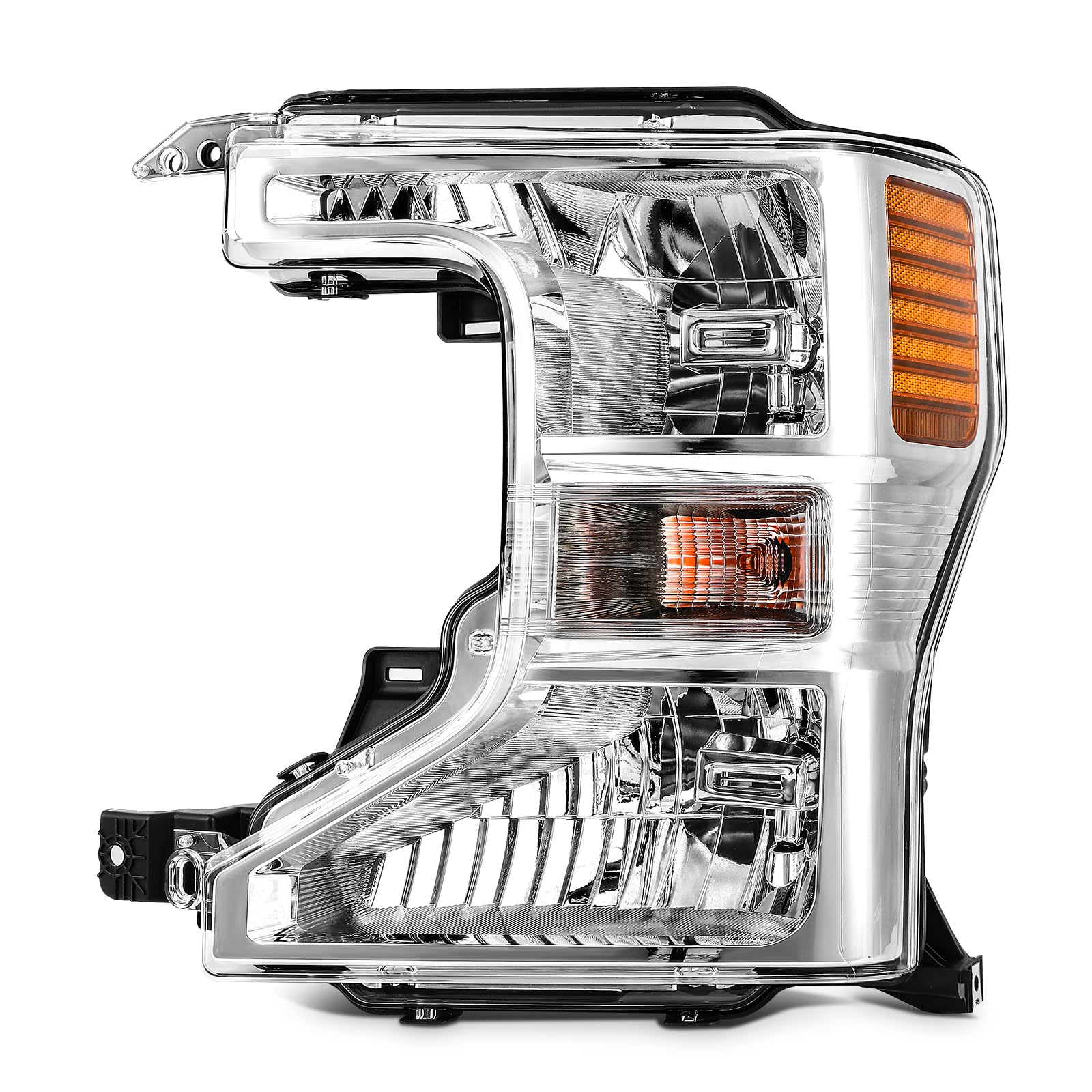 LBRST Headlight Assembly Fit 2020-2022 for F-250 Super Duty, 2020-2022 for F-350 Super Duty Driver Side Headlight Chrome Housing