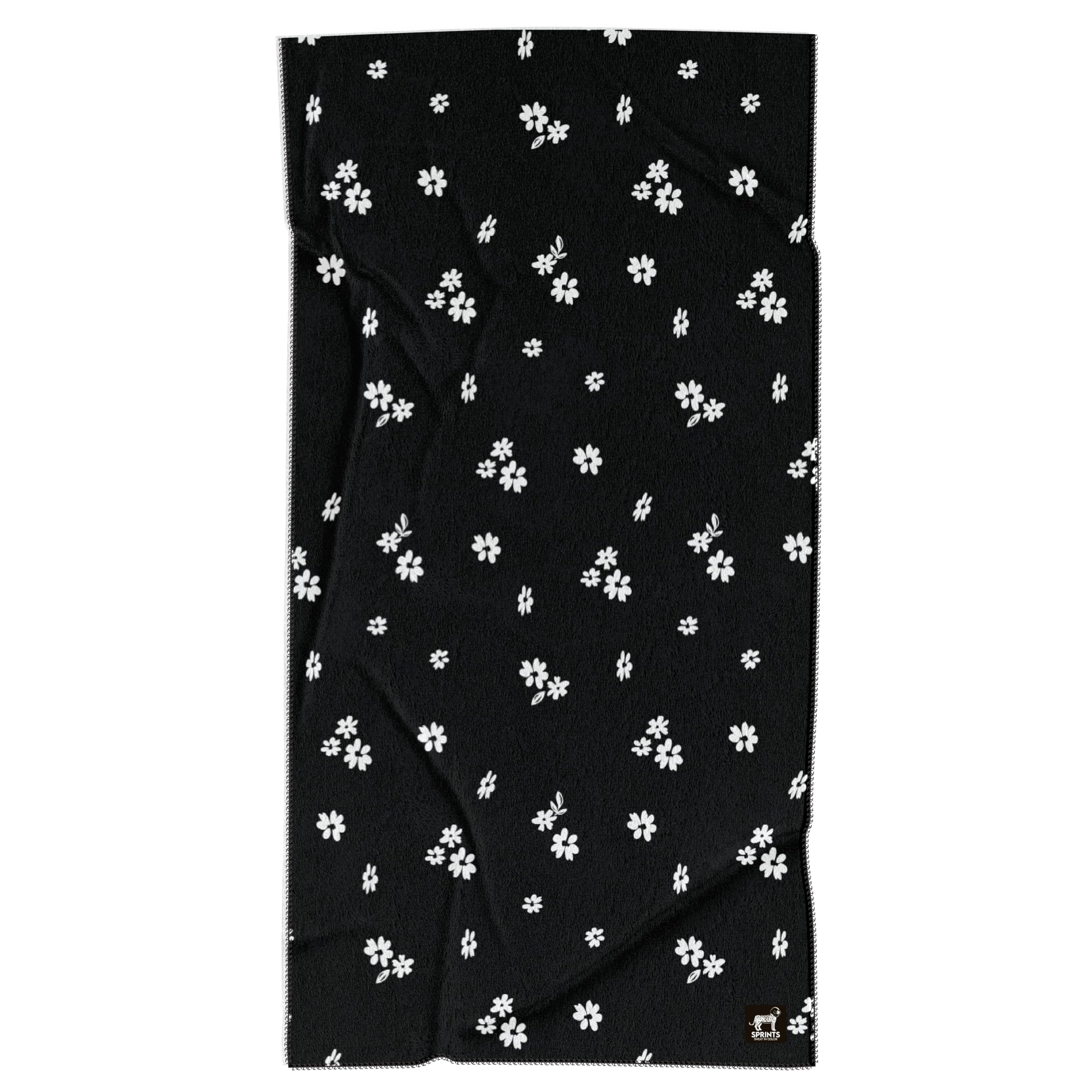 Sprints Athletic Running Towel, Full-Sized, Car Seat Cover - Performance Microfiber (Florid Declamation)