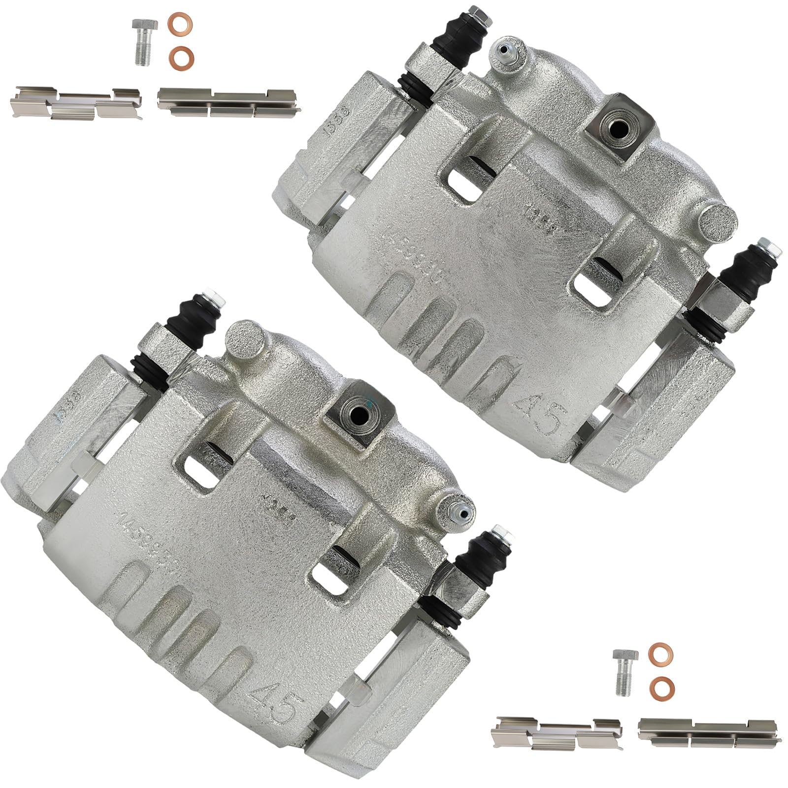 cciyu 18B4895 18B4894 Rear Left & Right Brake Calipers With Bracket For Dodge For Ram 1500 2006-2008,For Dodge For Ram 2500 2003