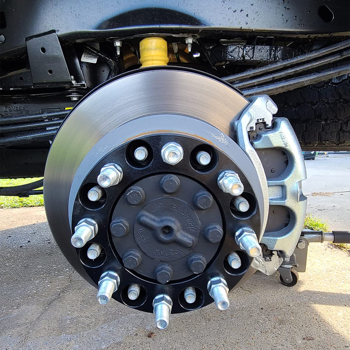 VLAOSCHI Black Forged 8x6.5 to 8x180 Wheel Adapters 2 Inch with 14x1.5 Studs Compatible with Chevy G-M-C 8 Lug for 1999-2010 Sil