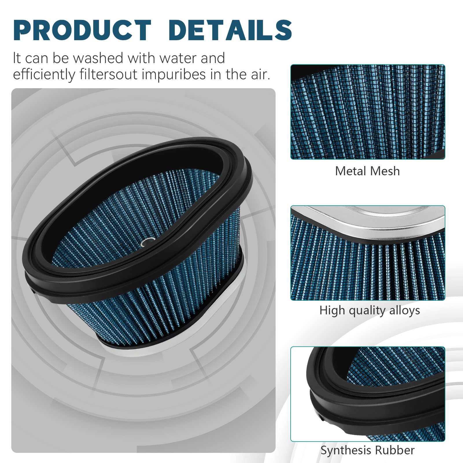 SOLLON Blaster 200 Air Filter for Yamaha YFS200, Breeze 125, Grizzly 125, Raptor 125/250 - Paper, Model 05SL0037