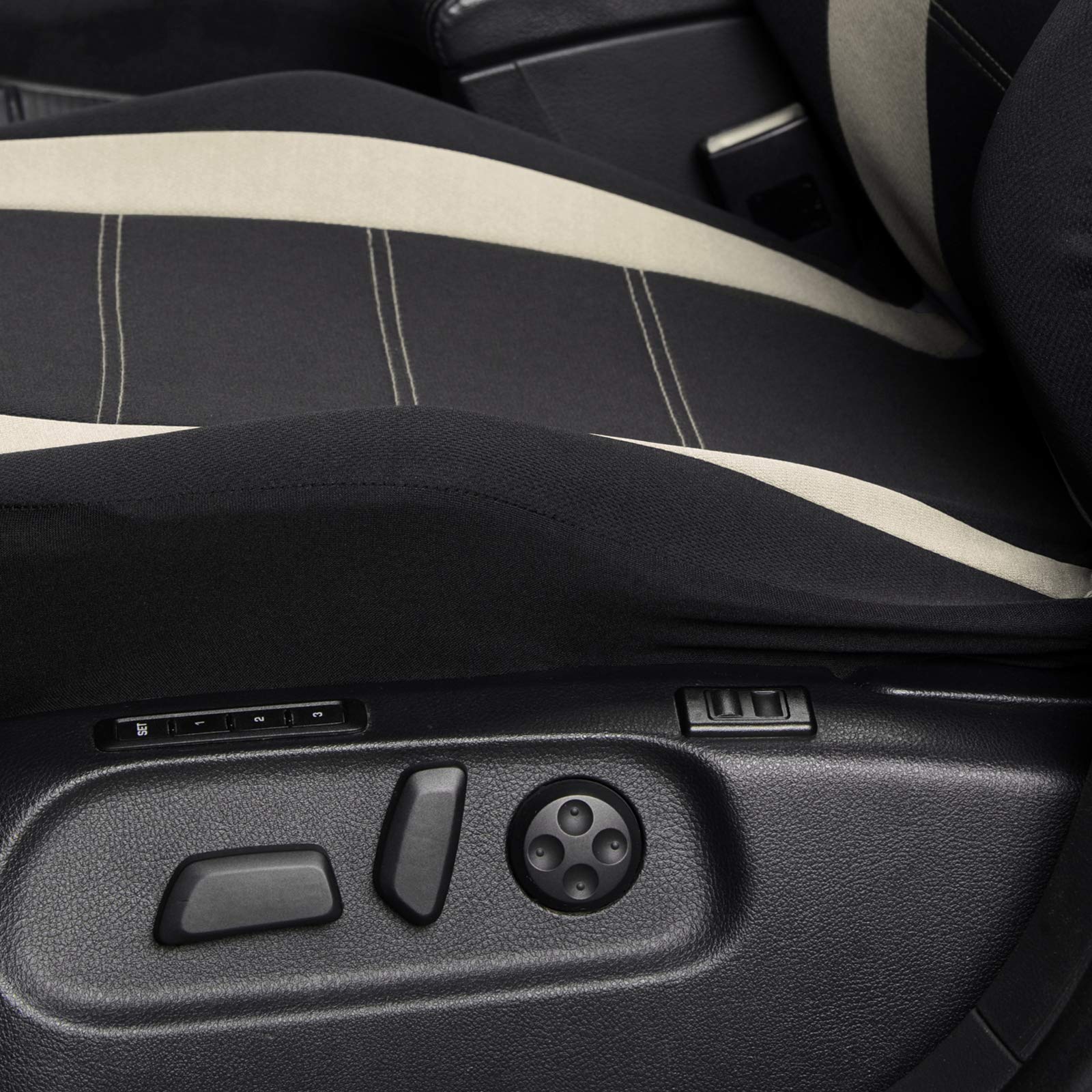 Autoyouth Auto Car Front Seat Covers Bucket Seat Cover Seat Protectors Universal Fit Seat Covers For Sedan, Truck, Suv- Black Be