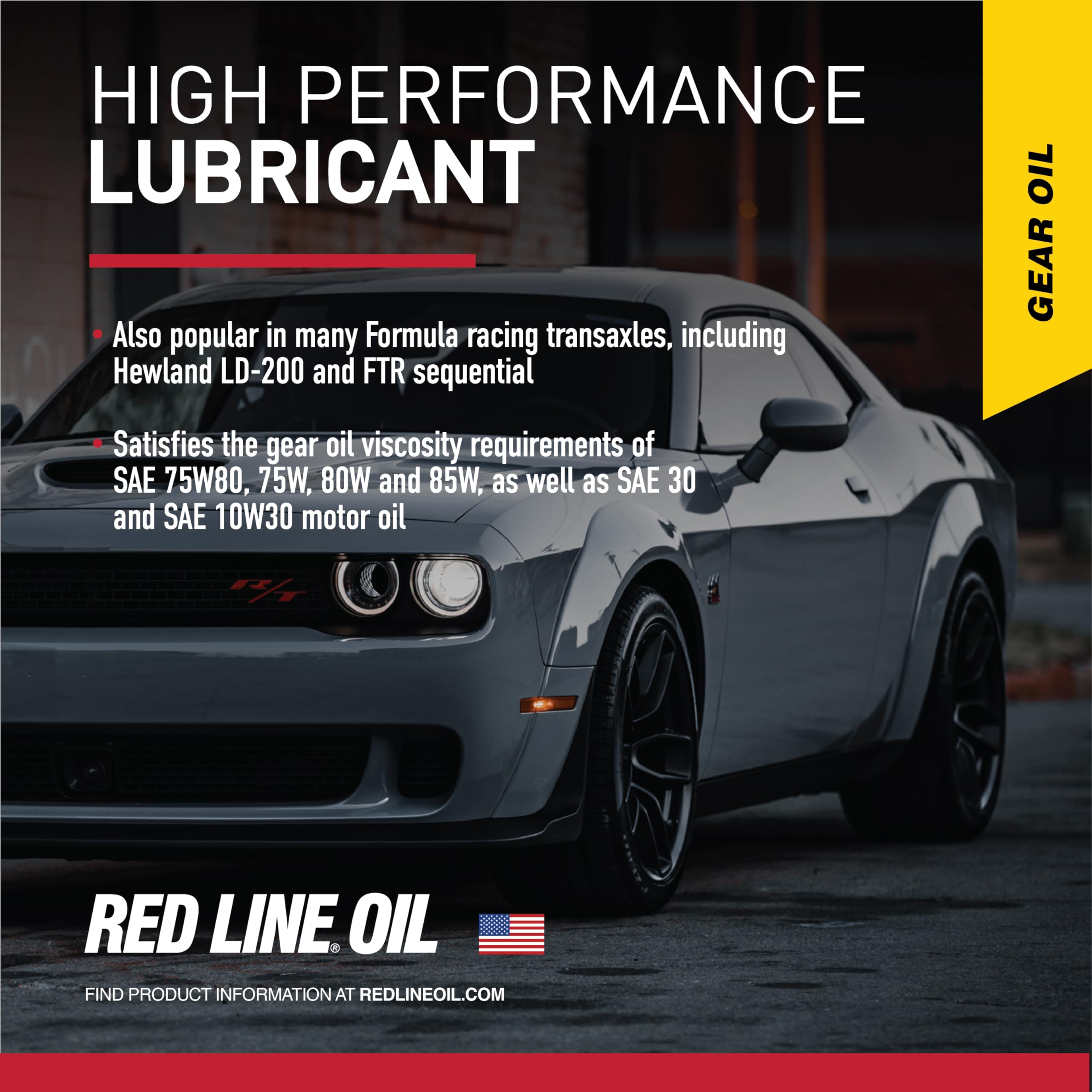 Red Line 50104 75W85 Gl-5 Full Synthetic Gear Oil For Hypoid Limited Slip Differentials - 1 Quart