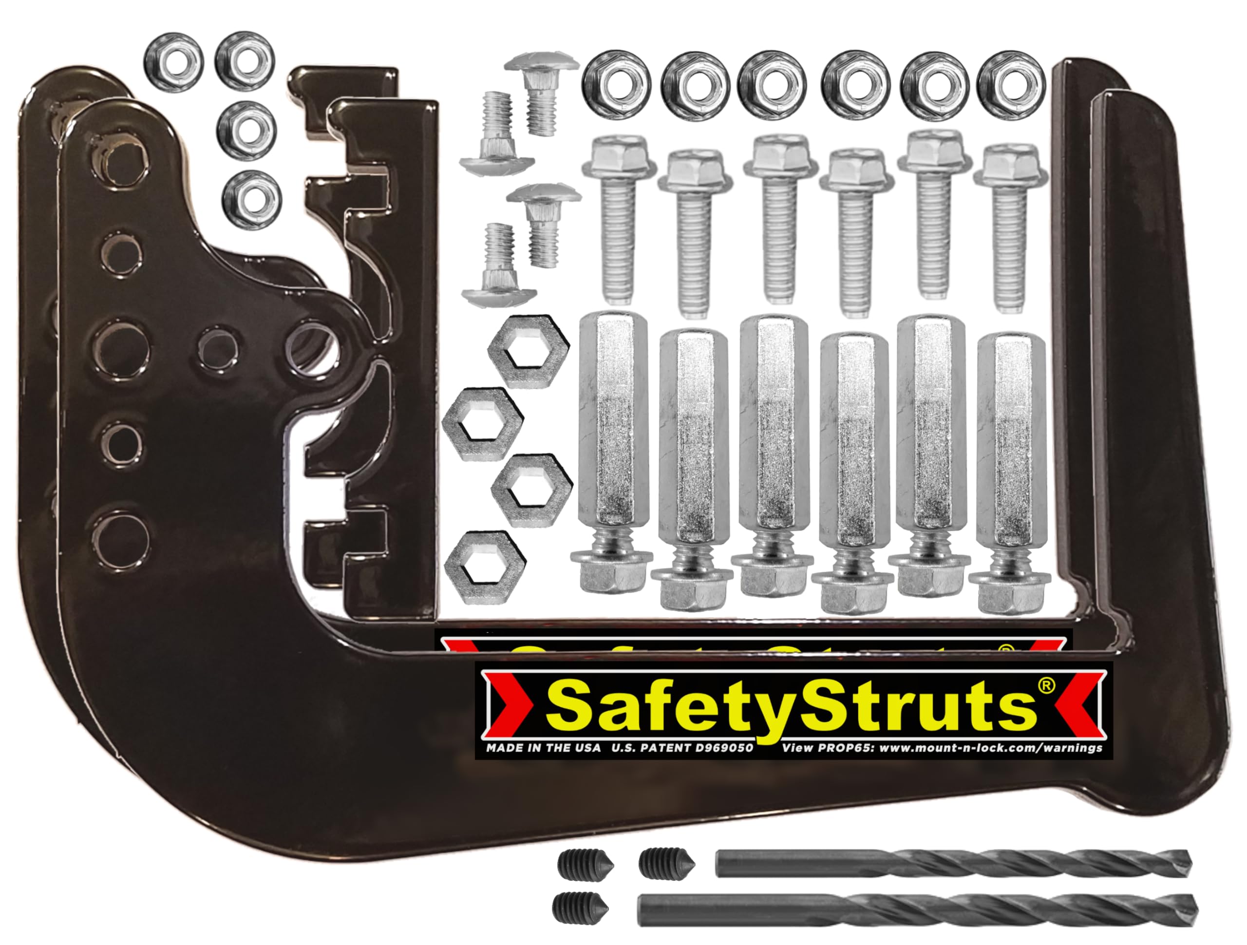 Mount-n-Lock SafetyStruts Heavy Duty RV Bumper Brackets (1SNUHD, Heavy Duty)