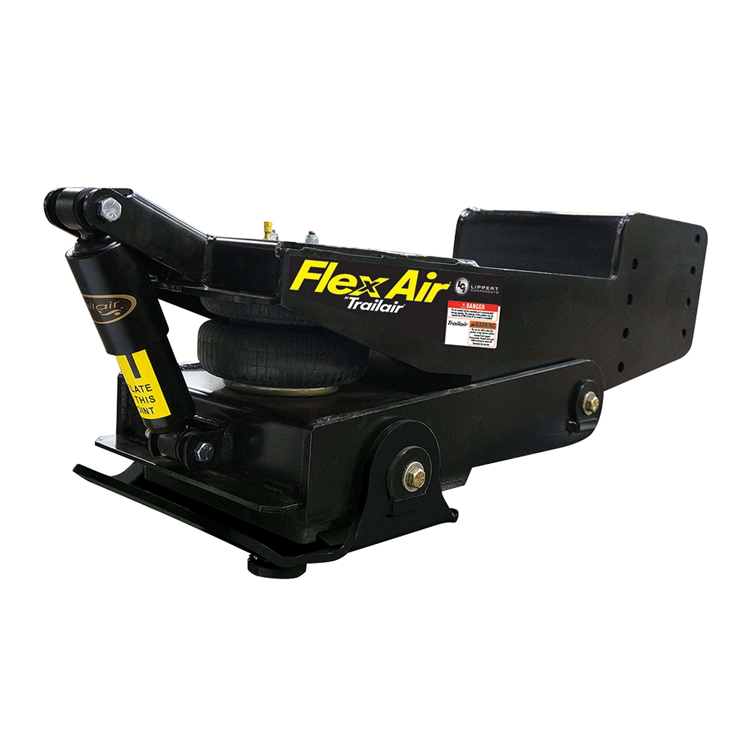 Trailair CURT L05 Air Ride 18K Fifth Wheel Pin Box - Internal Airbag with Built-in Strut Reduces Chucking, Jarring, Bounching; 1