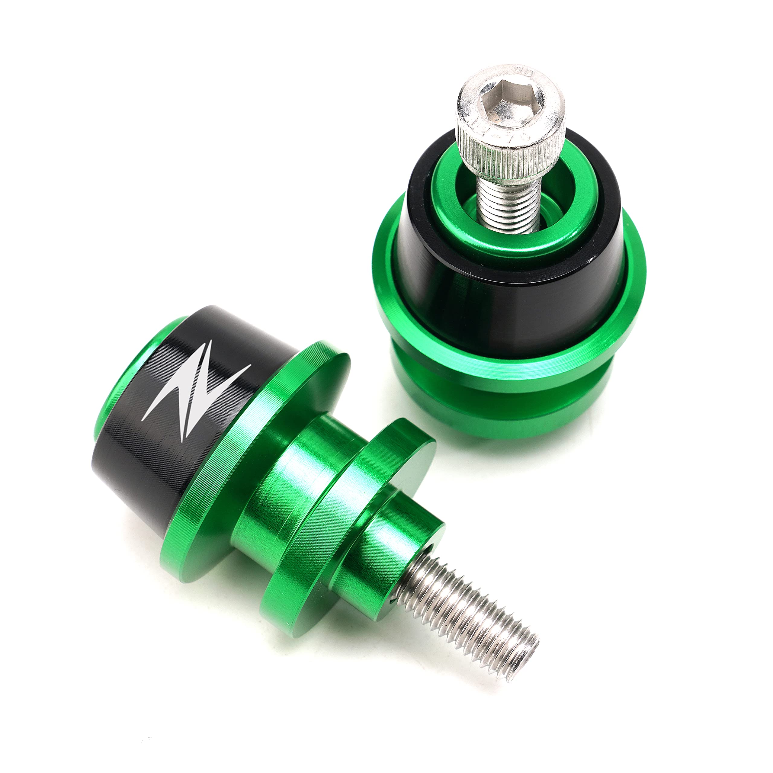 Motorcycle M8 Swing Arm Spools Sliders, Cnc Swing Arm Stand Screw, Swingarm Stand Paddock Compatible For Kawasaki Z800 Z1000 Z10
