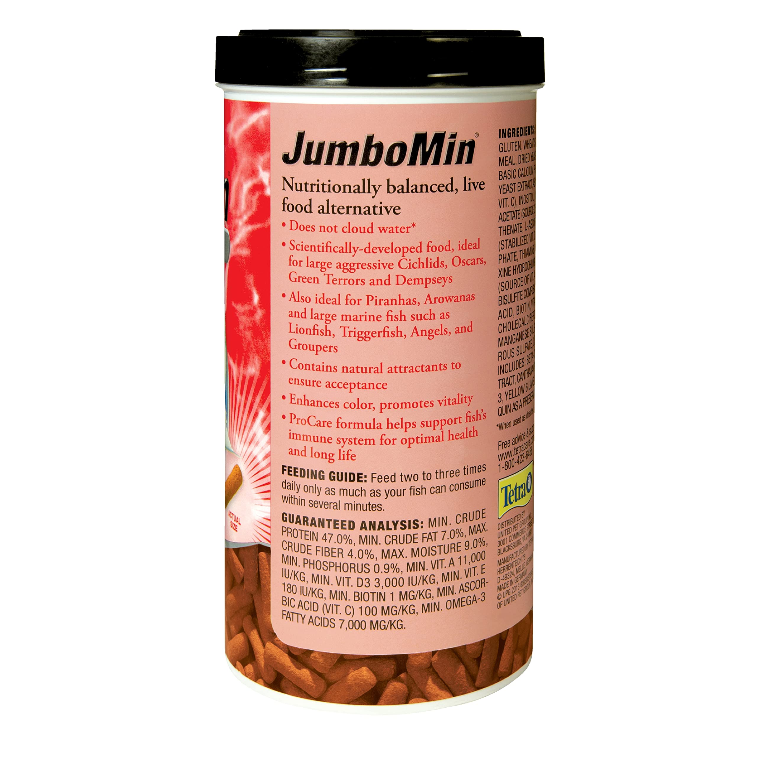 Tetra JumboMin Large Floating Sticks, 7.4 oz, Plastic, Blues & Purples, Model 16507
