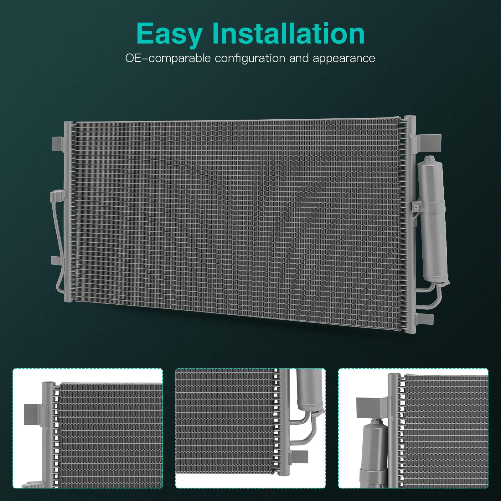 Scitoo 4128 Condenser Air Conditioning Ac Condenser Compatible For 2013-2018 For Nissan For Altima 2.5L 2011-2018 For Nissan For Altima 3.5L 2016-2018 For Nissan For Maxima 3.5L