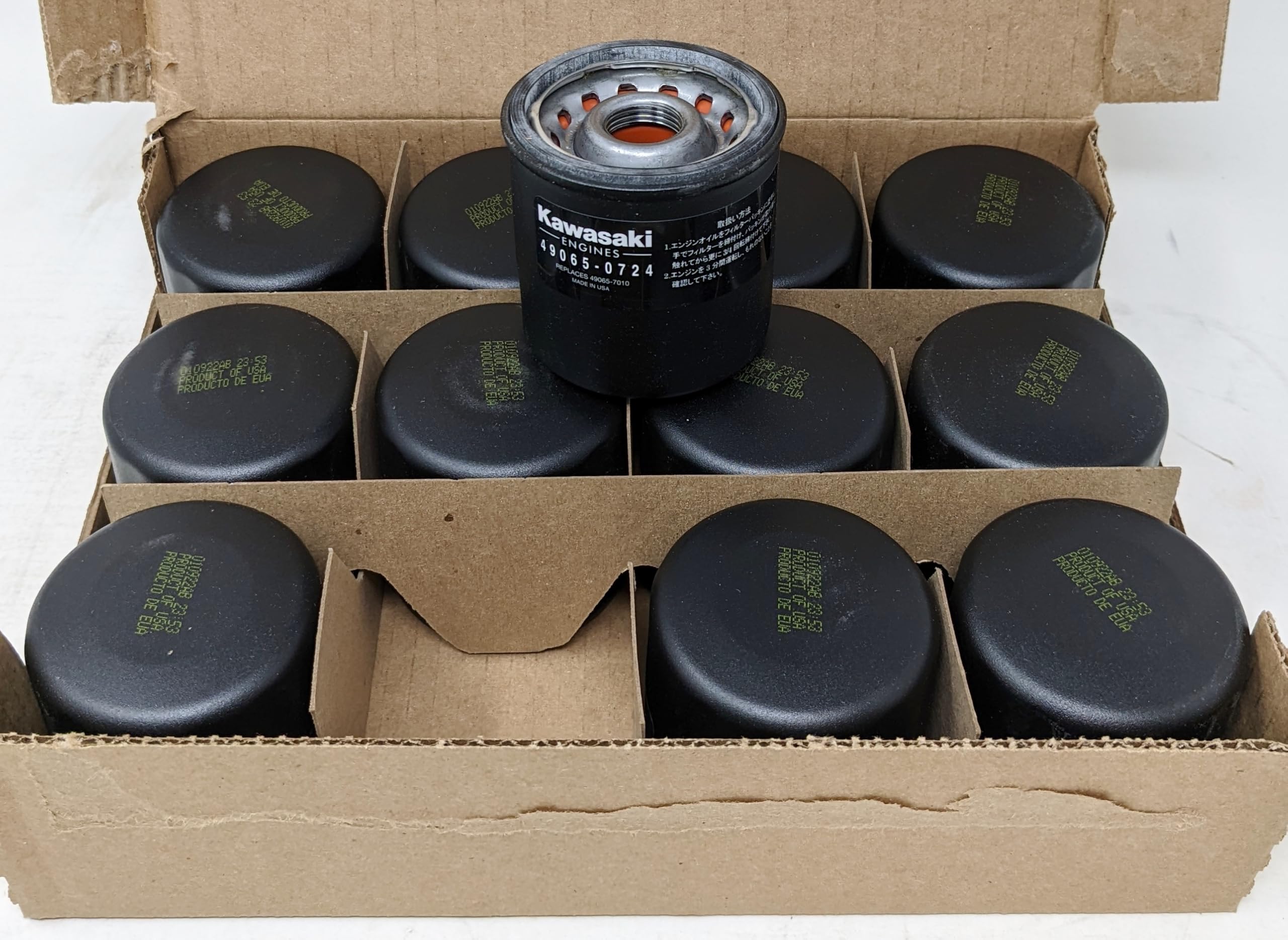 Kawasaki 12 Pack Genuine 49065-7010 Oil Filter Oem