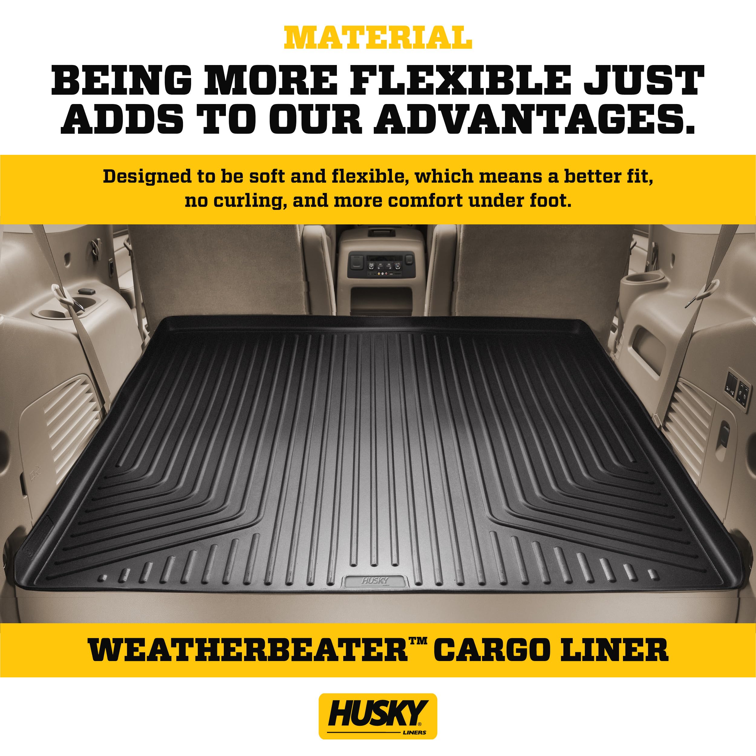 Husky Liners Weatherbeater Cargo Liner | Fits 2019-2025 Honda Passport | 1-Pc Black - 24491