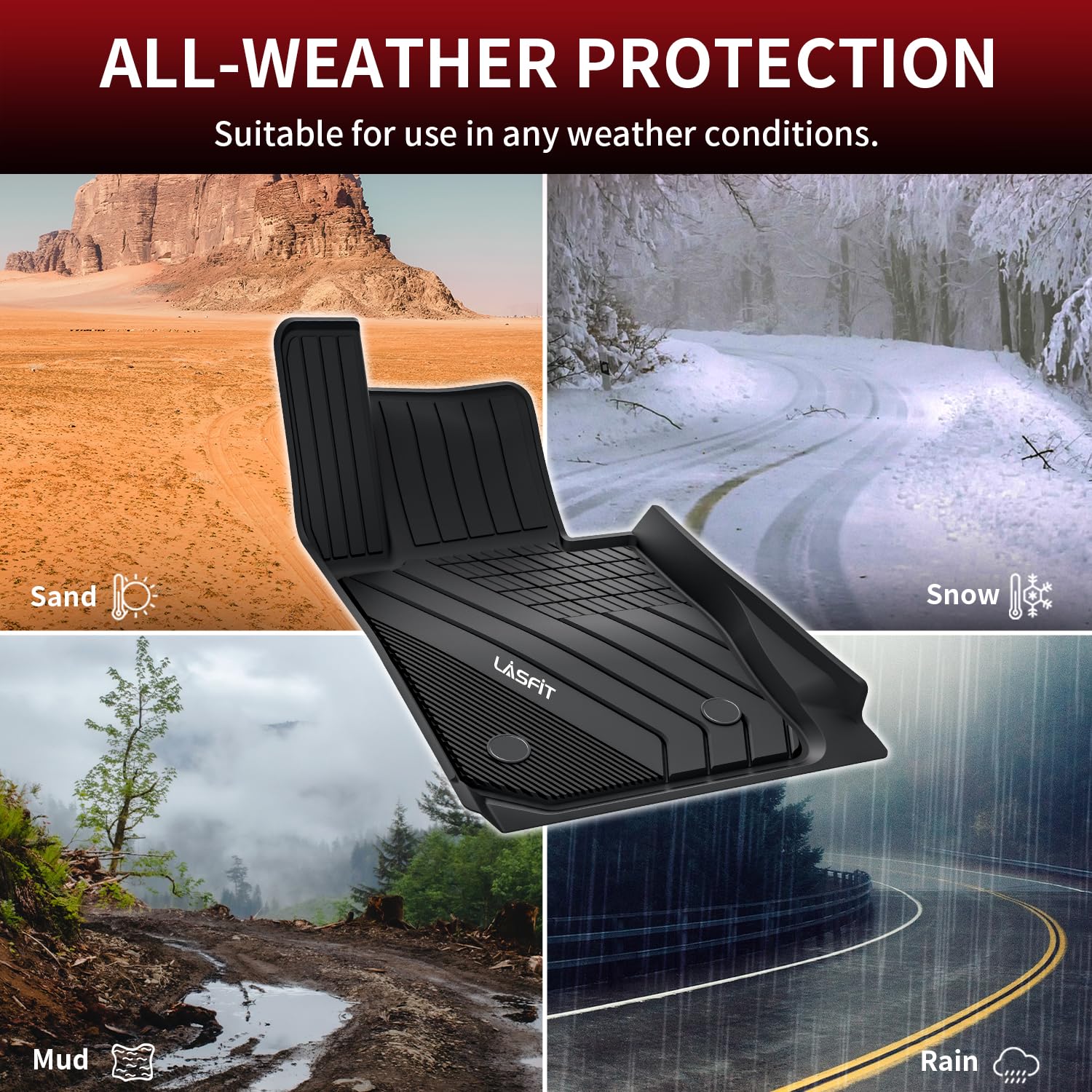 Lasfit Floor Mats 2019-2023 2024 2025 For Bmw 3 Series G20 3 Series 330I 330E M3 M340I Accessories Sedan Only, Custom Fit Tpe Al