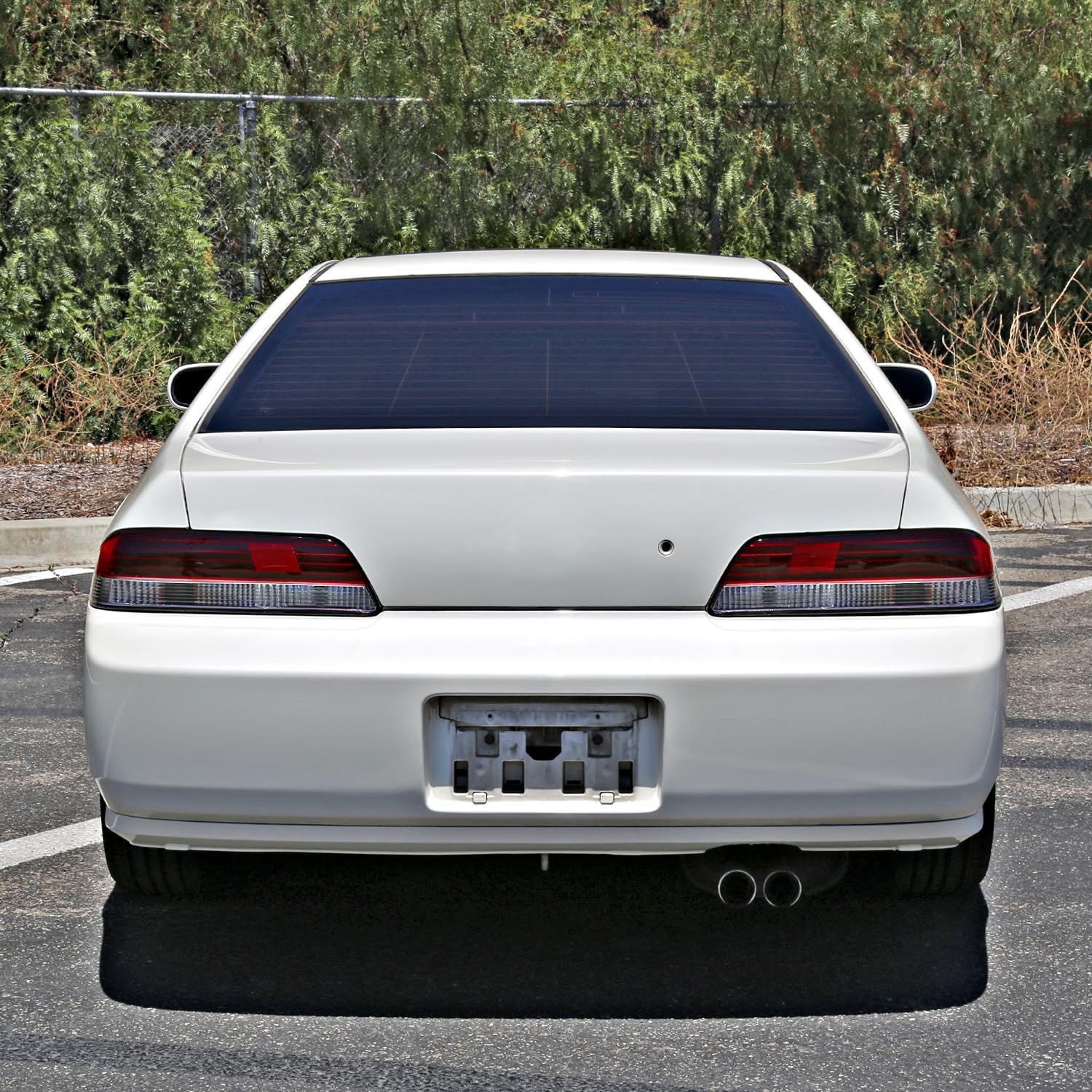 SPEC-D Tuning Tail Lights for 1997-2001 Honda Prelude, Red Clear Lens, Left + Right Pair, Model LT-PL97RPW-RS