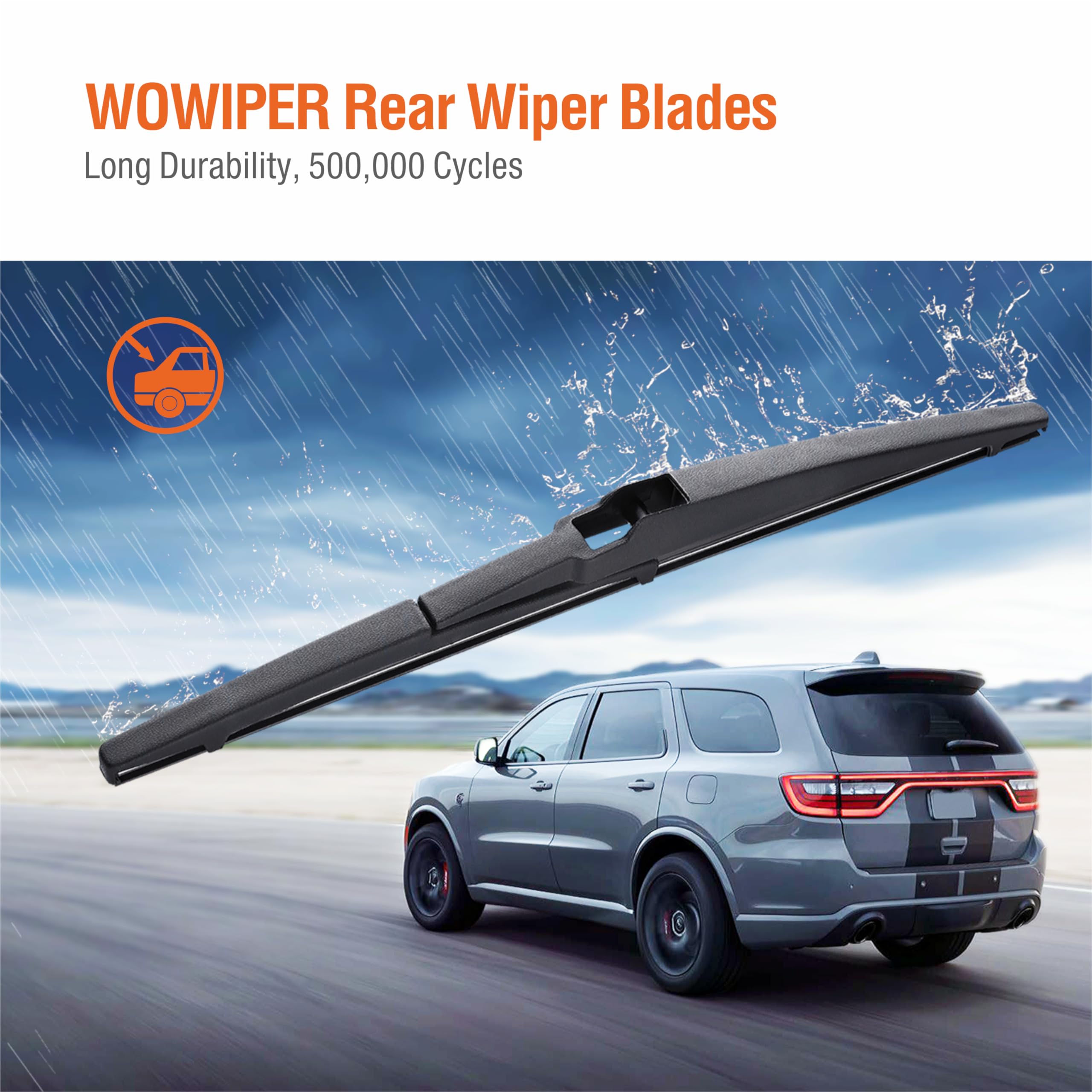 14 Inch (14-A) Rear Wiper Blade Replacement For Jeep Cherokee 2022-2014 /Hyundai Accent 11-07 Santa Fe 12-07 Tucson 22-16 /Mazda