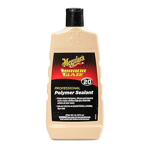 Meguiar's Mirror Glaze Polymer Sealant - High Gloss Wax Protection, 16 oz, Model M2016