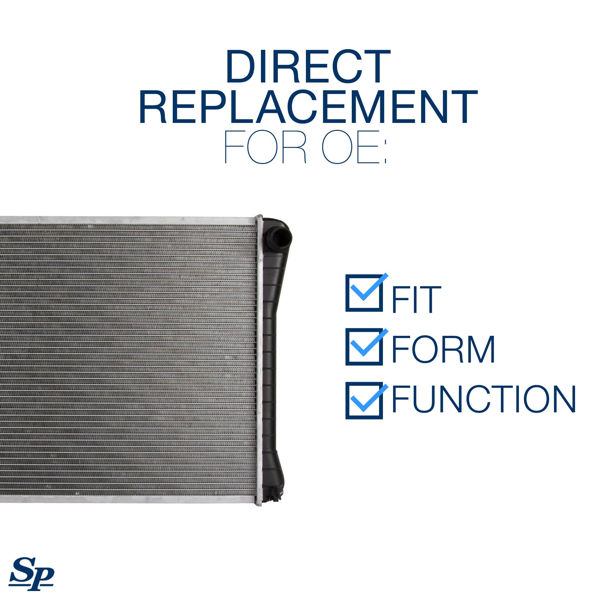 Spectra Premium CU161 Radiator for Chevrolet, GMC, Oldsmobile, Pontiac - Black