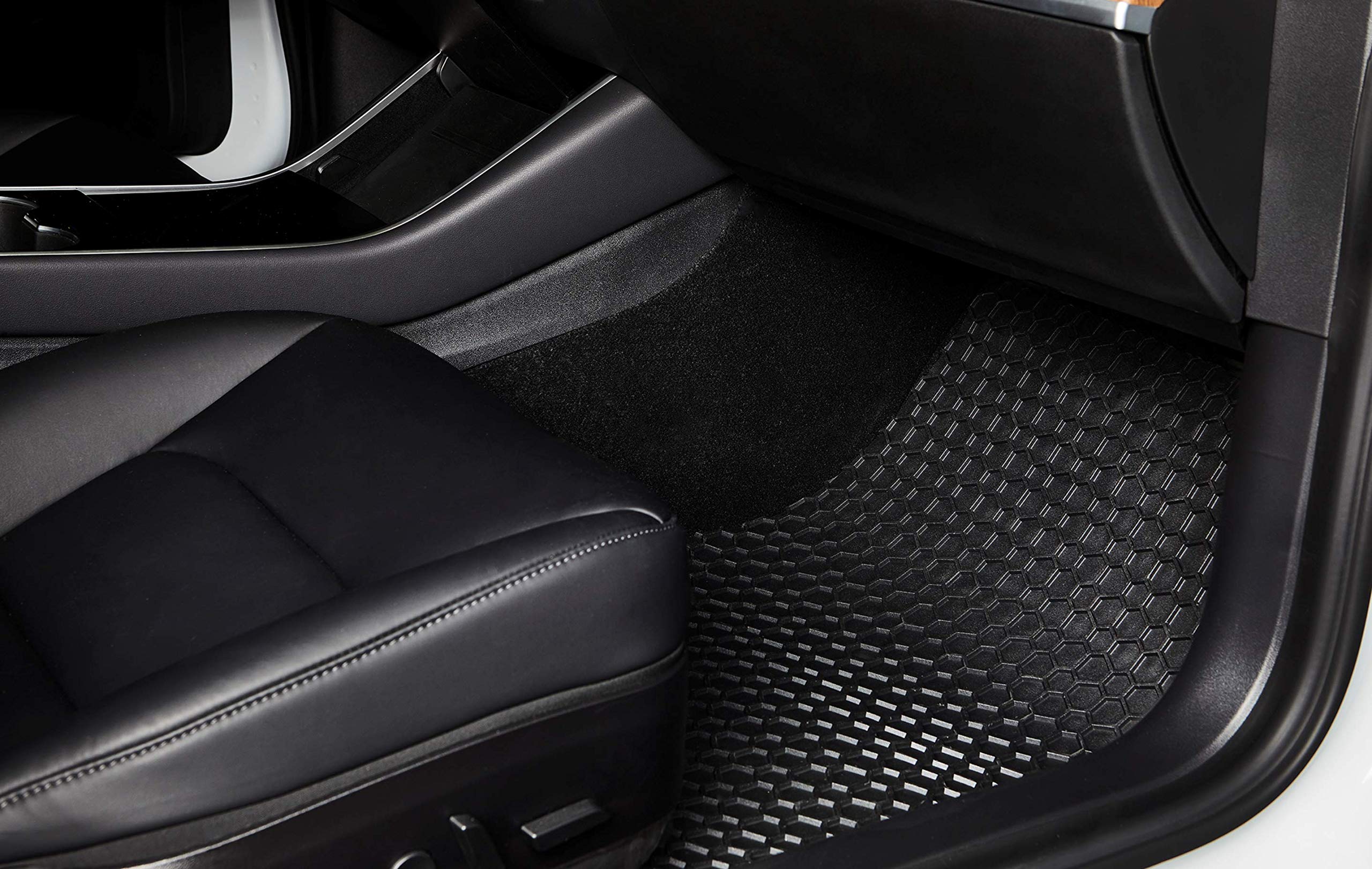 Toughpro Floor Mats Accessories 1St + 2Nd + 3Rd Row Compatible With Gmc Acadia (2Nd Row Bucket) All Weather Heavy Duty (Made In Usa) Black Rubber 2017 2018 2019 2020 2021 2022 2023