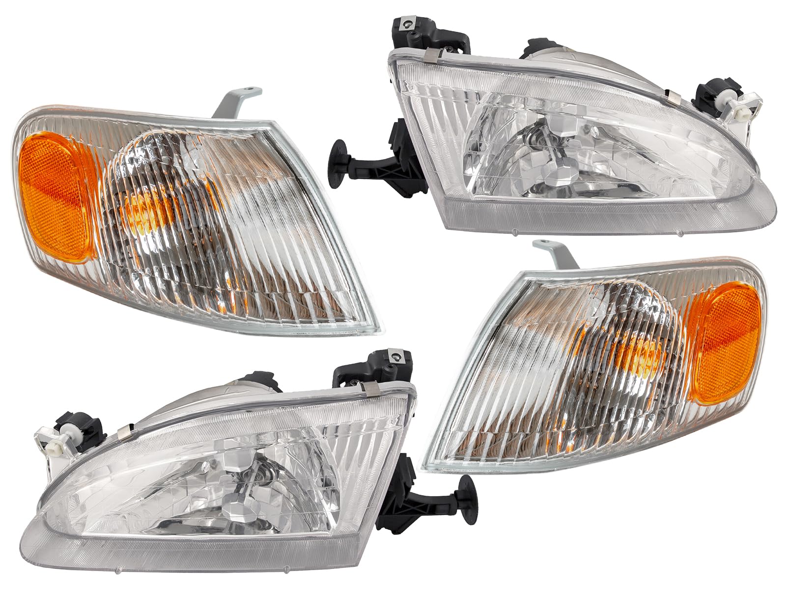 Auto Parts Avenue For Headlamp Corner Light SET 1998-2000 Corolla Passenger Driver Side Combo PAIR
