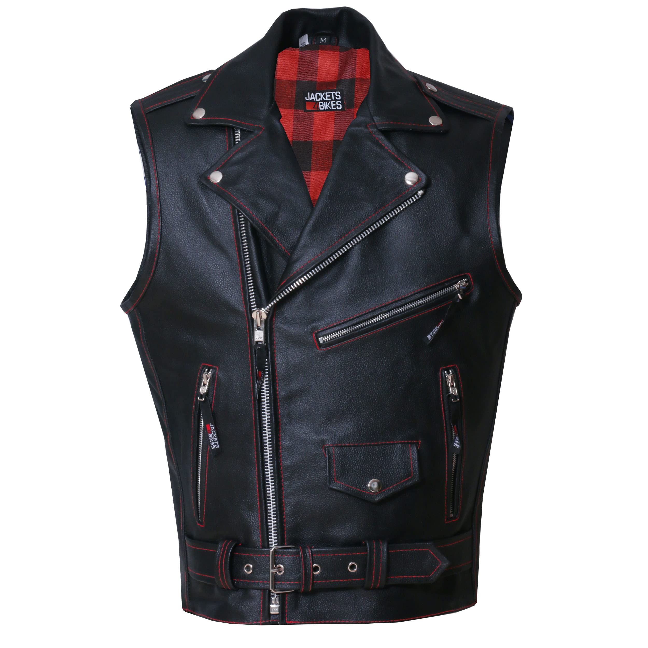 Men'S Classic Cowhide Leather Motorcycle Biker Vest | Concealed Carry Gun Pockets | Vintage Cruiser Vest For Men | Stylish Club