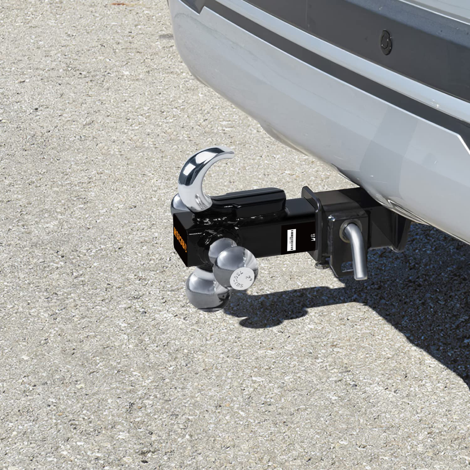 ORCISH Trailer Hitch Tri-Ball Mount - 1-7/8", 2", 2-5/16" - Alloy Steel, 2 Inch Hitch Receiver, Classic, Model AY