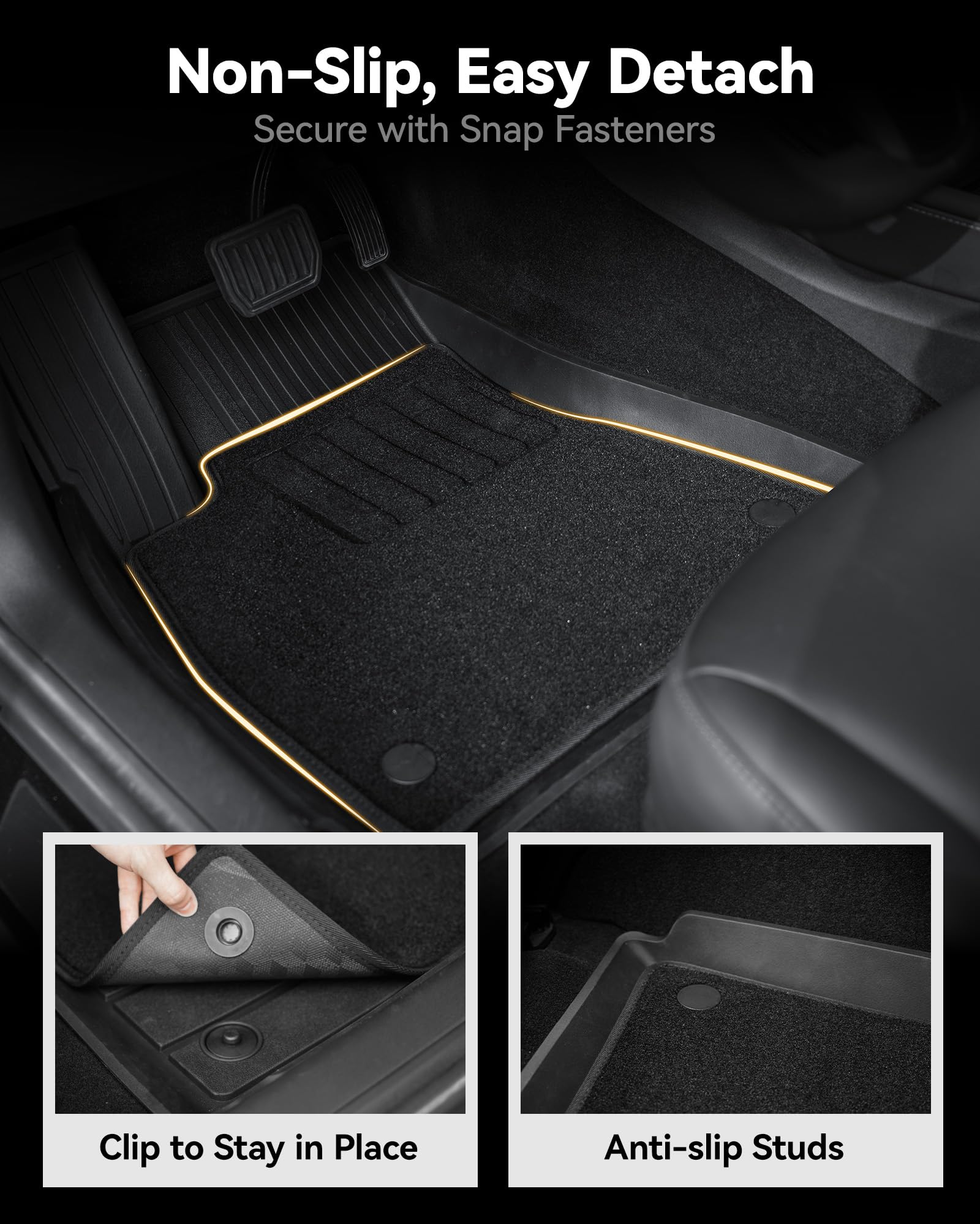 3W Floor Mats&Cargo Liner with Carpets on TOP Fit for Jeep Wrangler JL 2018-2024 2025 Unlimited 4-Door Sahara Willys Rubicon Wit