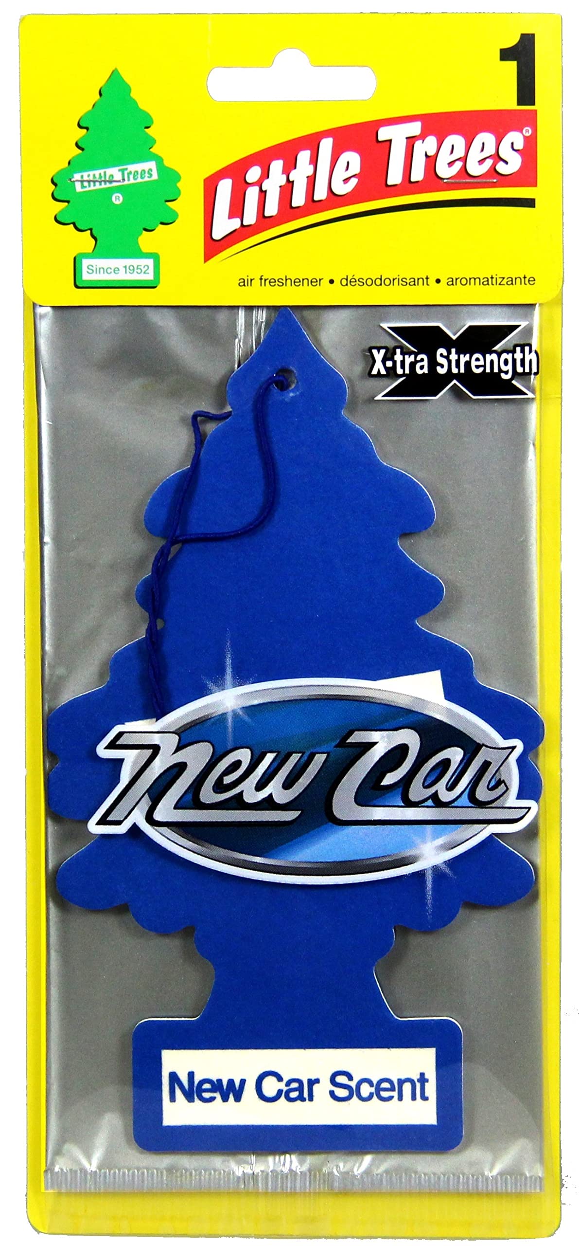 LITTLE TREES Car Air Freshener | X-tra Strength | Hanging Paper Tree for Home or Car | New Car Scent | 3 Pack