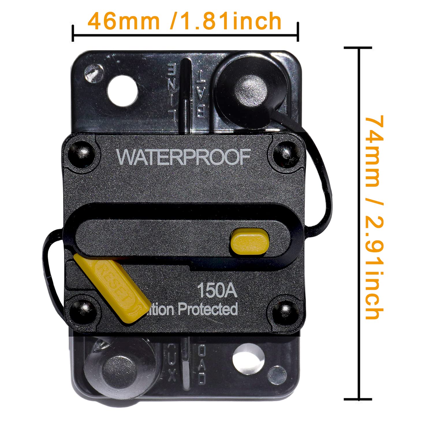 STETION 50 Amp Circuit Breaker with Manual Reset Marine Circuit Breaker Protect for Automotive Audio System Battery Fuse Solar B